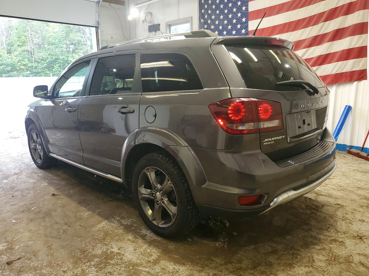 2015 Dodge Journey Crossroad Gray vin: 3C4PDDGG3FT607390