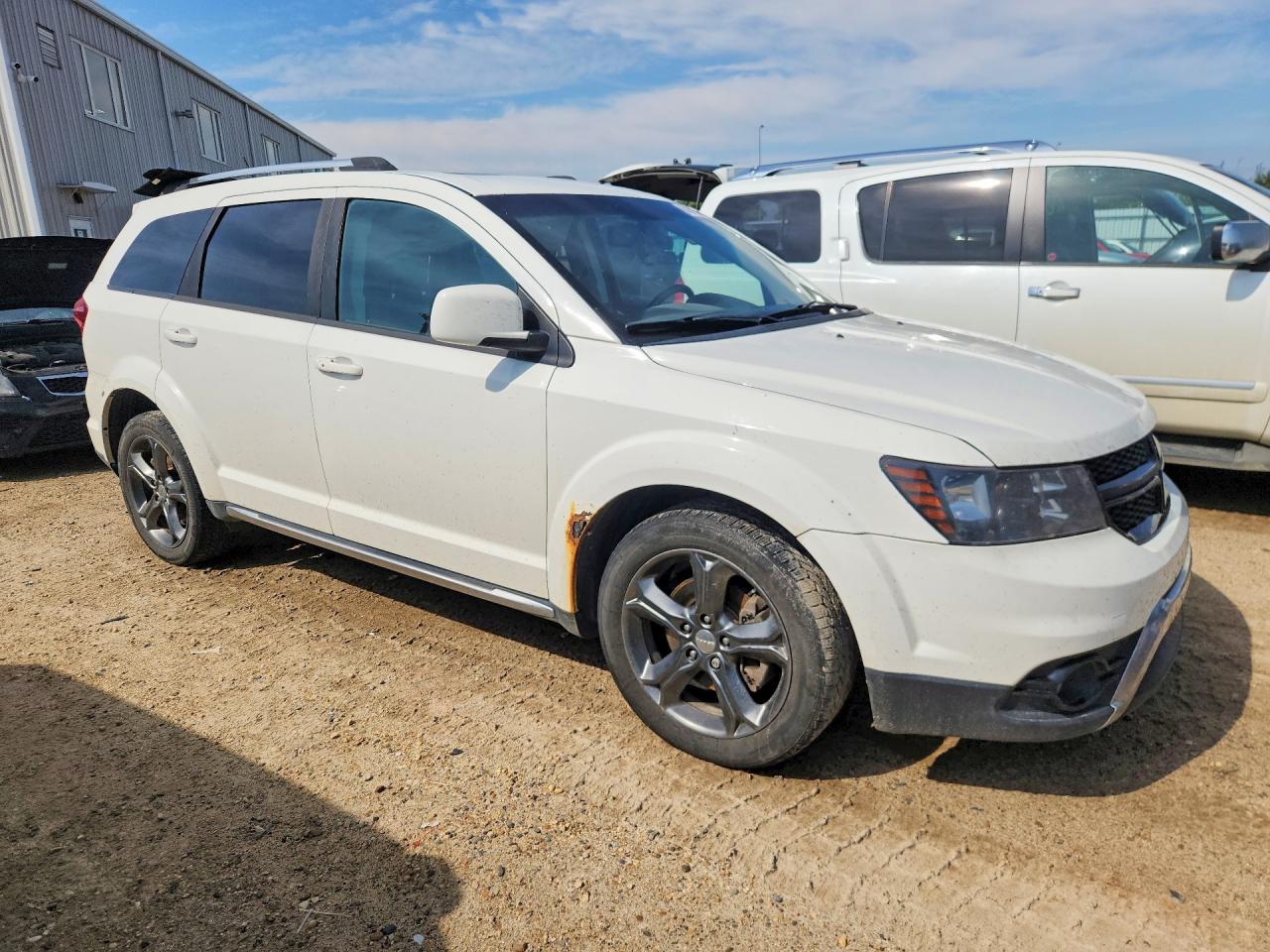 2014 Dodge Journey Crossroad White vin: 3C4PDDGG4ET311728