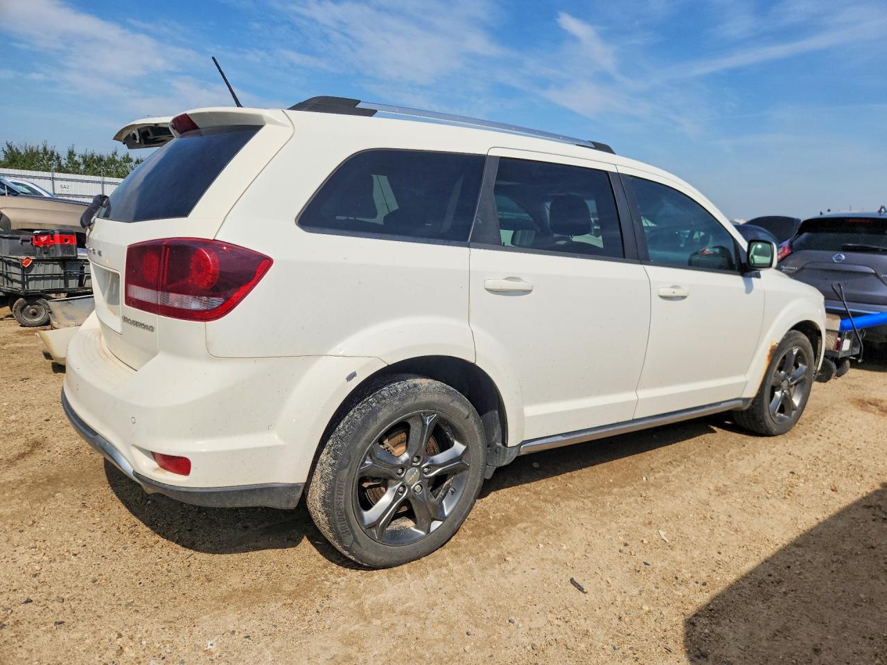2014 Dodge Journey Crossroad White vin: 3C4PDDGG4ET311728