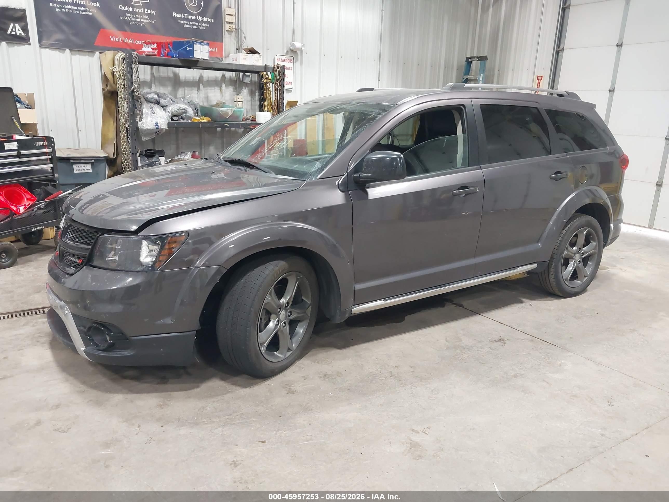 2015 Dodge Journey Crossroad Gray vin: 3C4PDDGG4FT554909