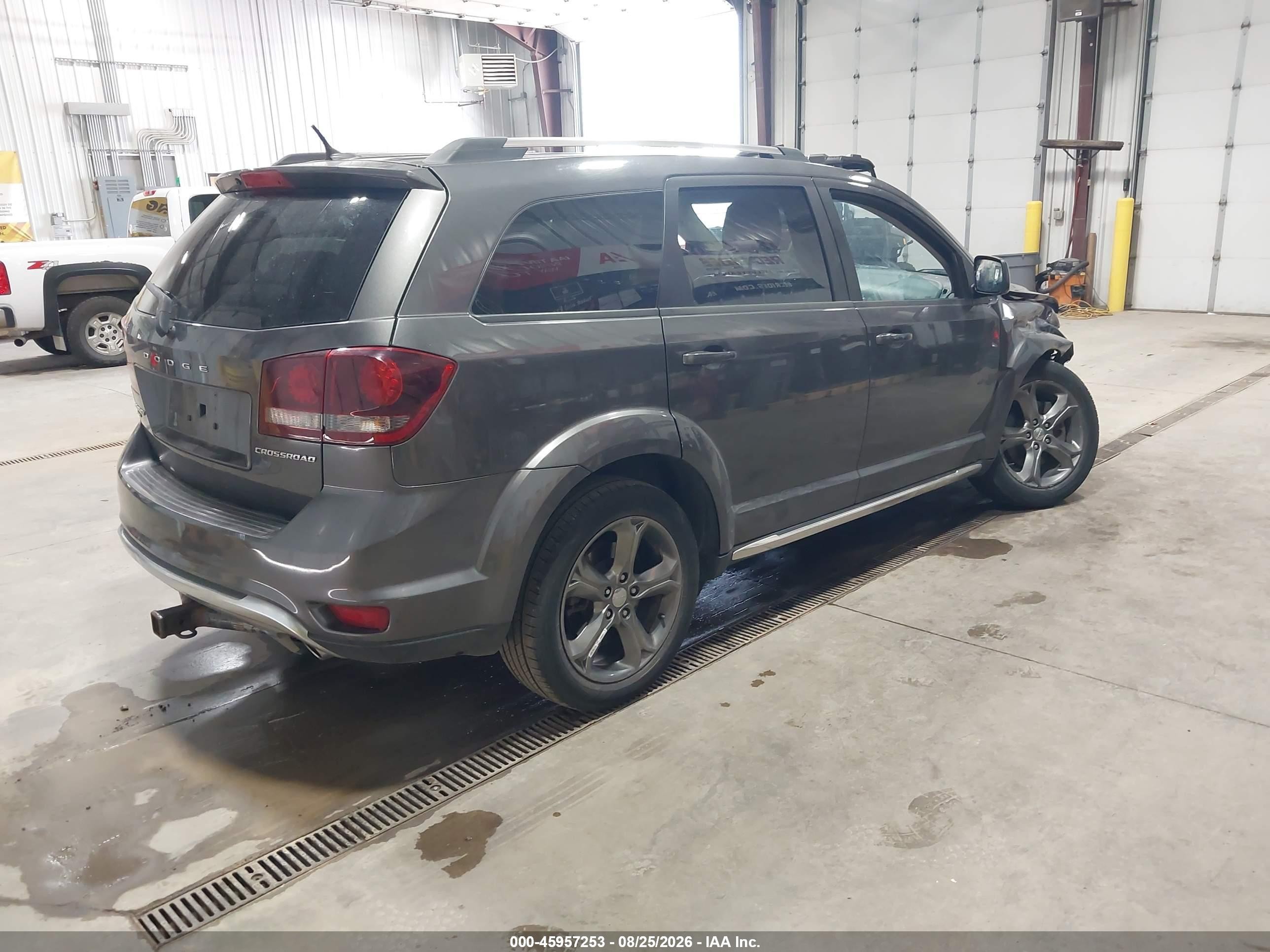 2015 Dodge Journey Crossroad Gray vin: 3C4PDDGG4FT554909