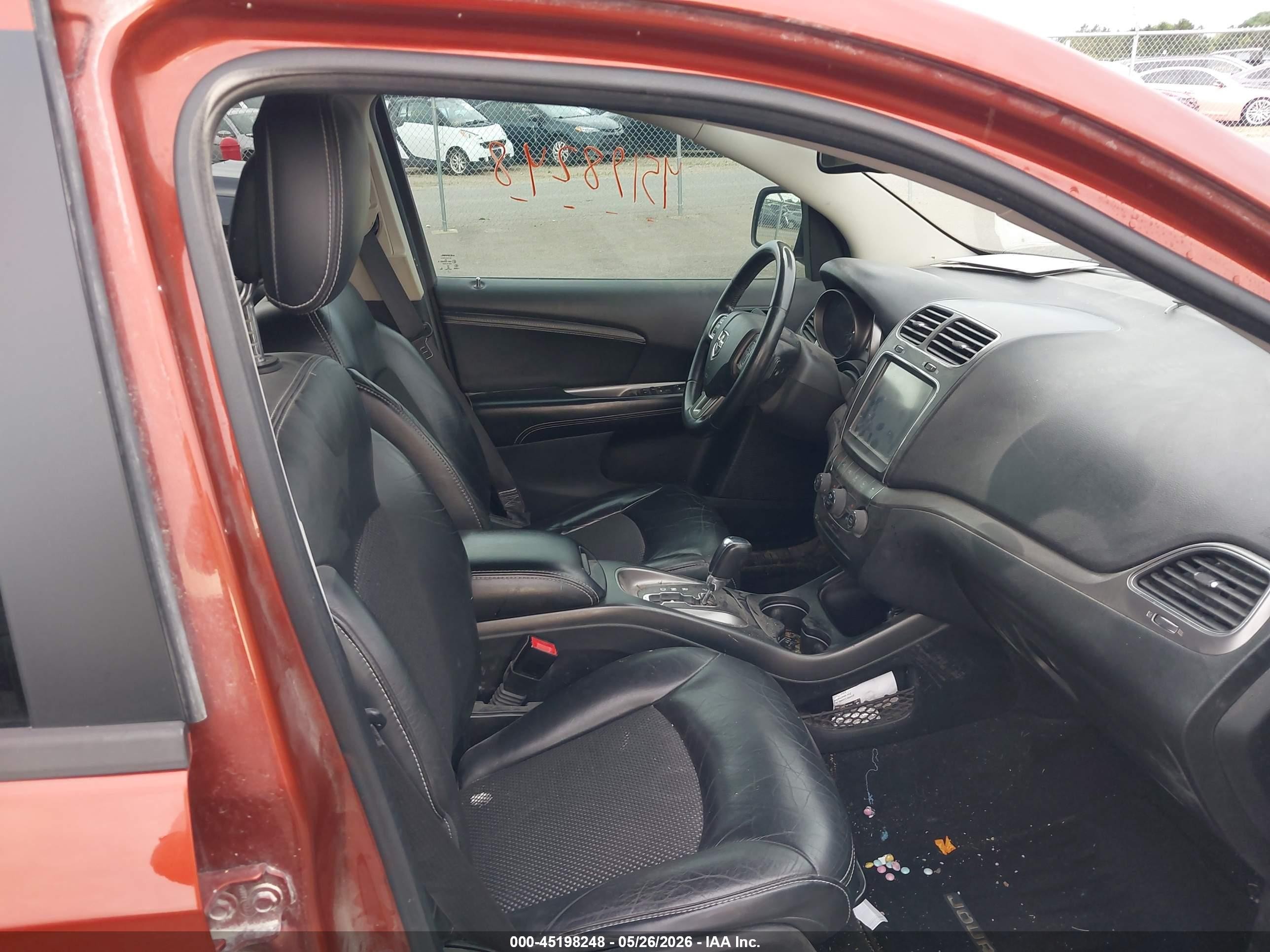 2014 Dodge Journey Crossroad Orange vin: 3C4PDDGG5ET316016