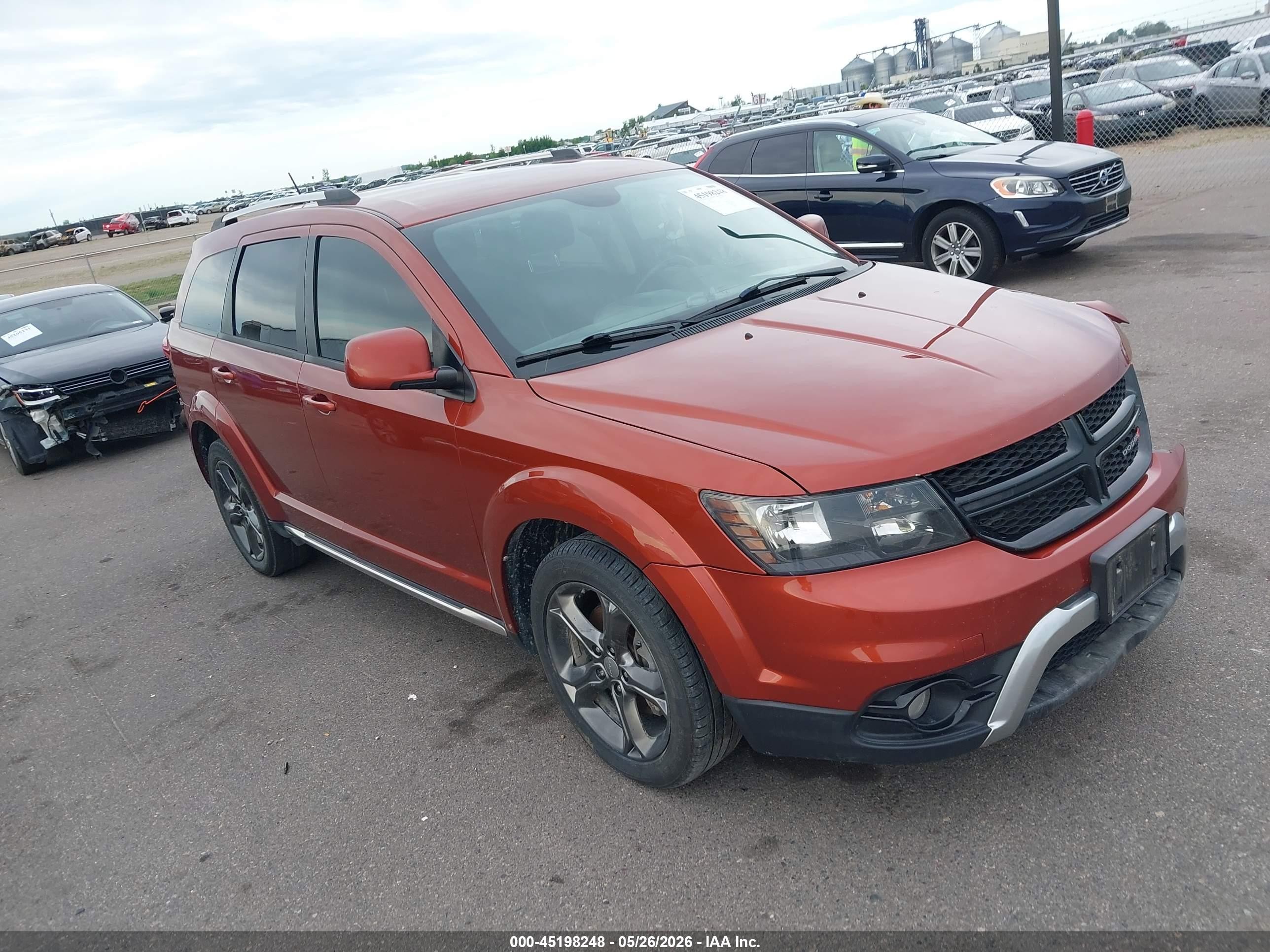 2014 Dodge Journey Crossroad Orange vin: 3C4PDDGG5ET316016