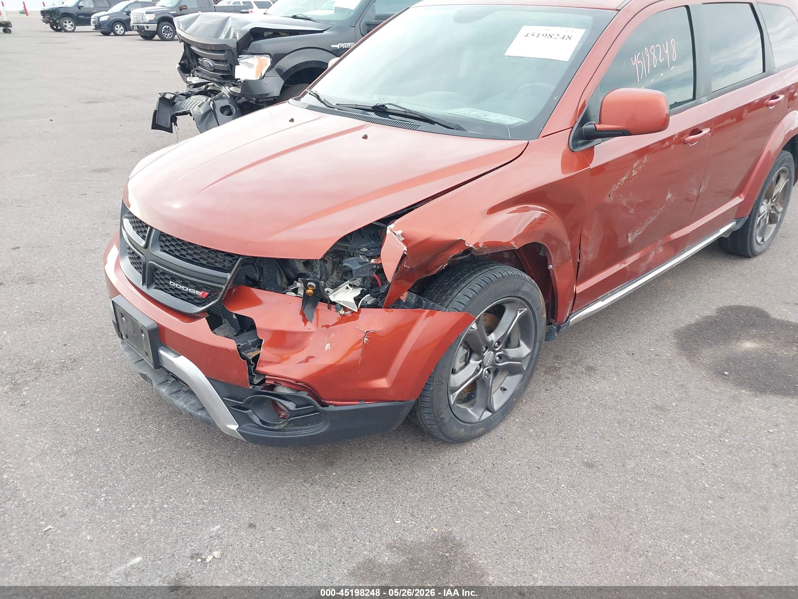 2014 Dodge Journey Crossroad Orange vin: 3C4PDDGG5ET316016