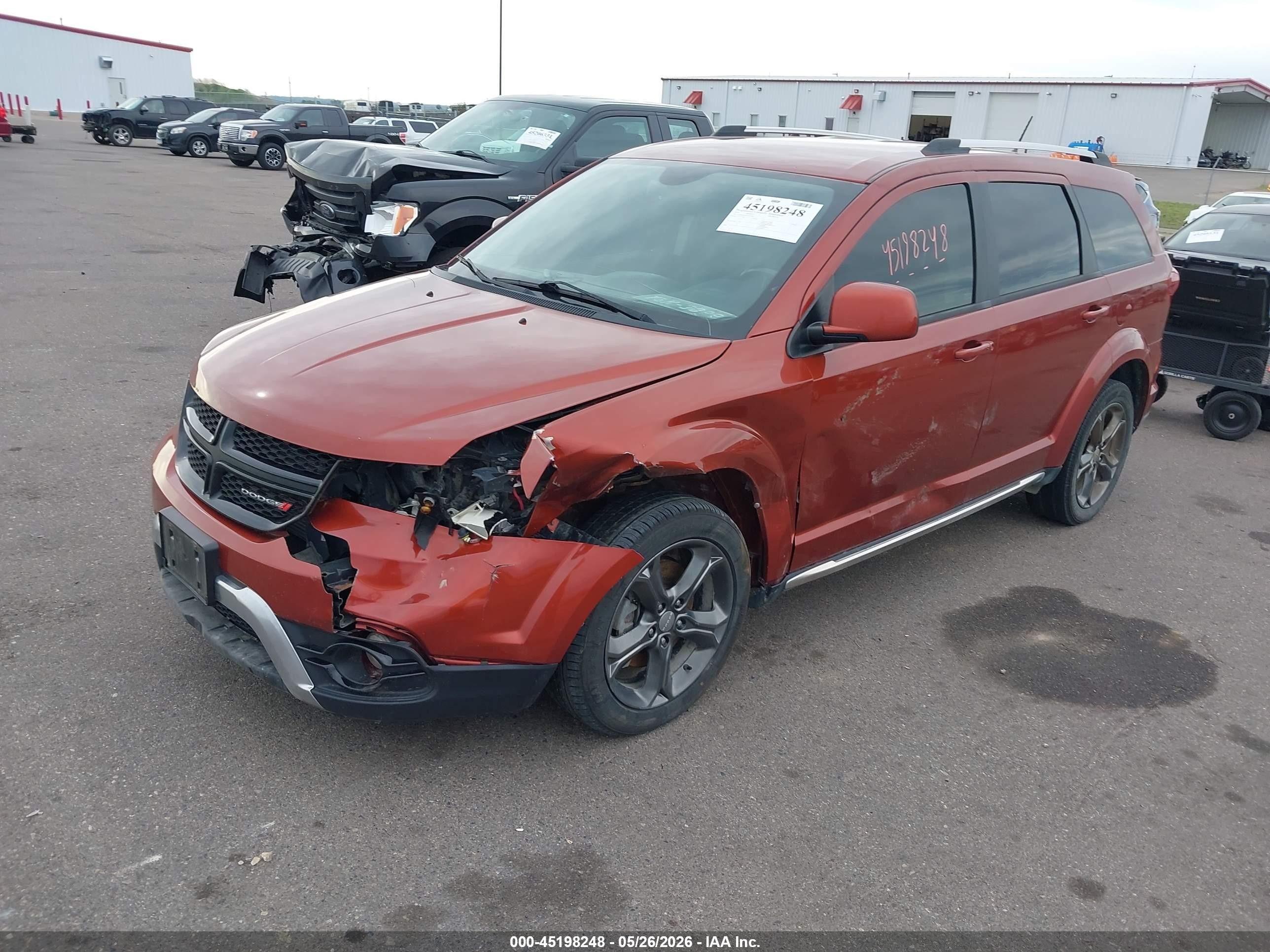 2014 Dodge Journey Crossroad Orange vin: 3C4PDDGG5ET316016
