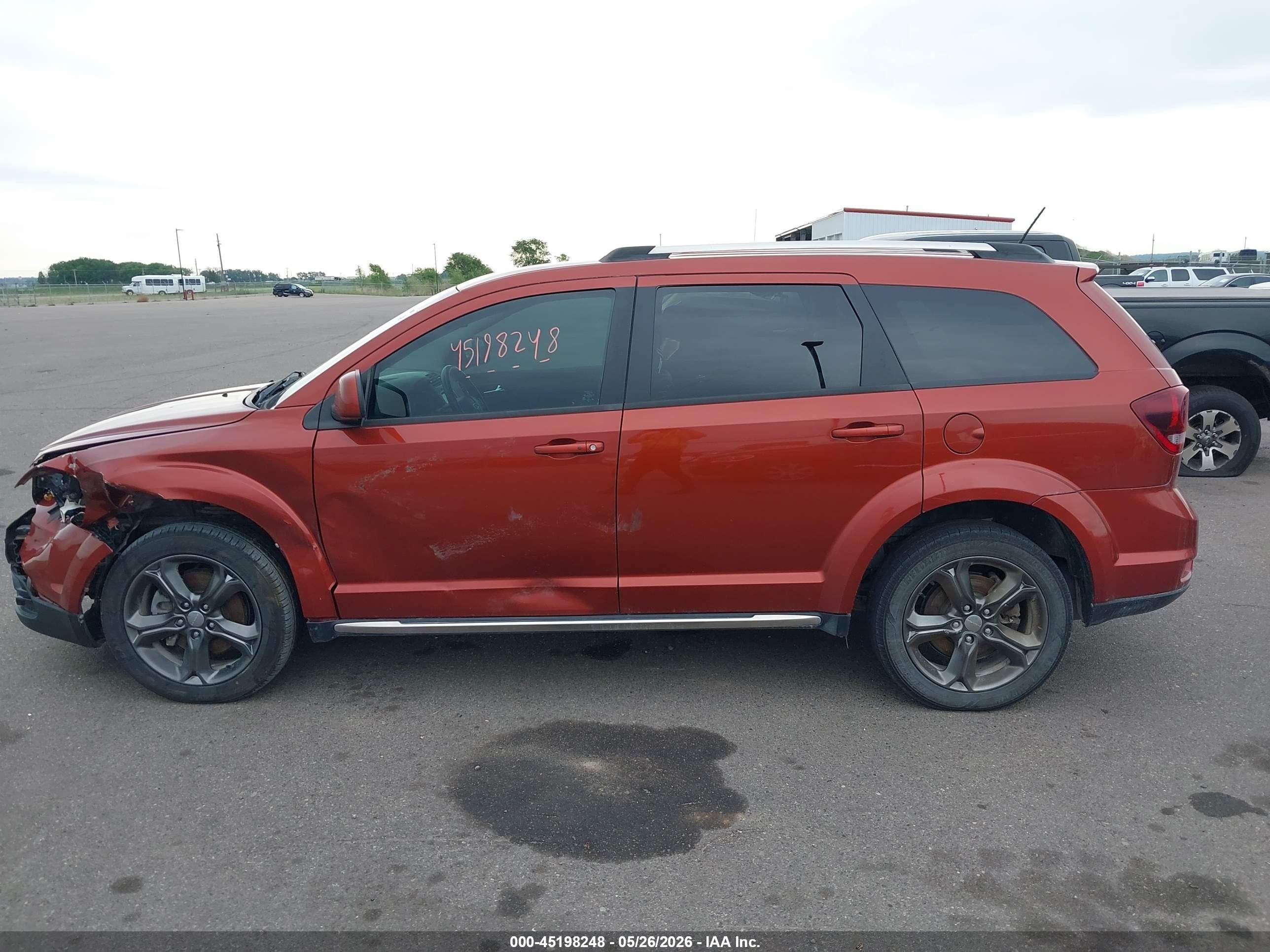 2014 Dodge Journey Crossroad Orange vin: 3C4PDDGG5ET316016