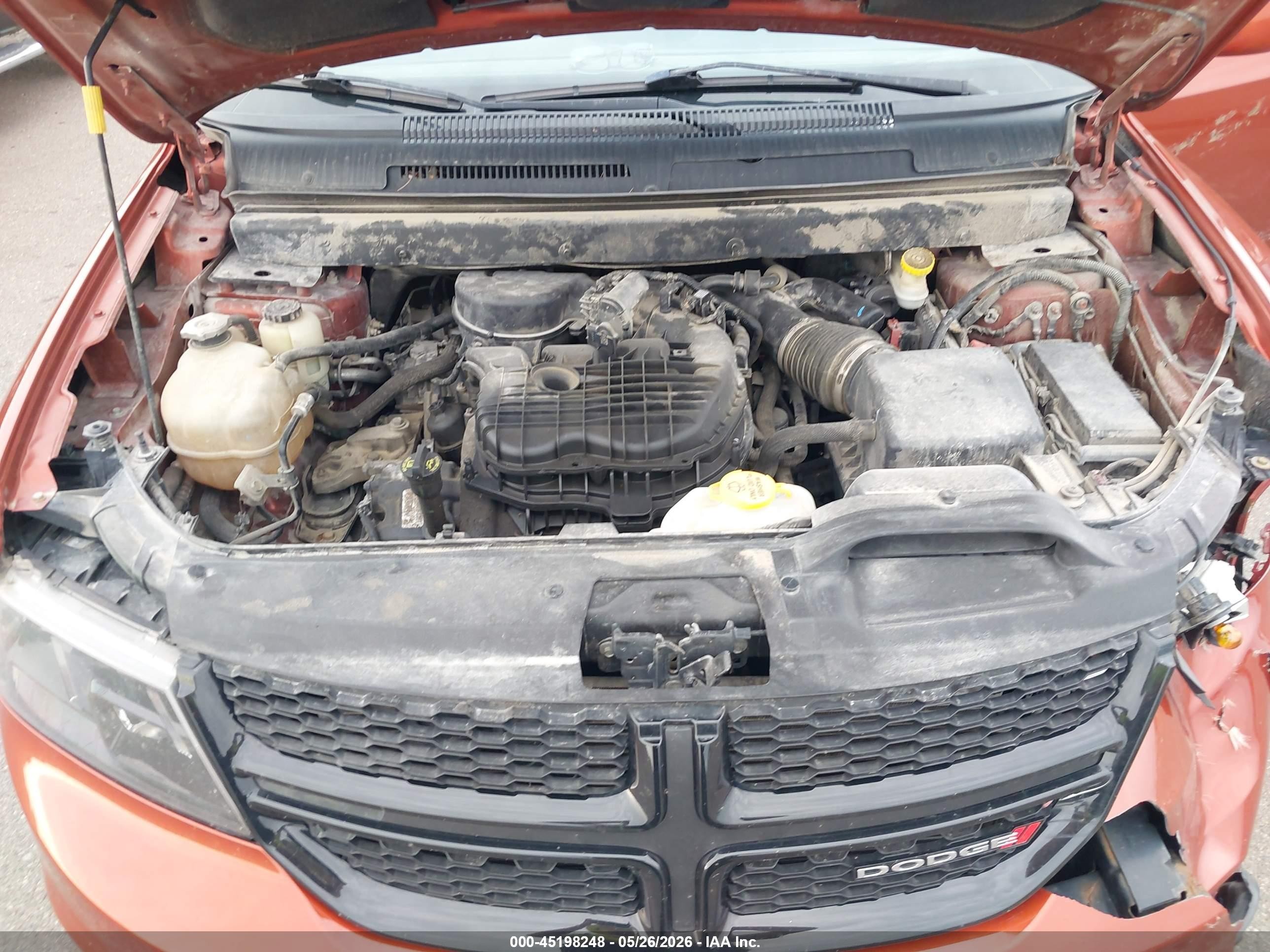 2014 Dodge Journey Crossroad Orange vin: 3C4PDDGG5ET316016