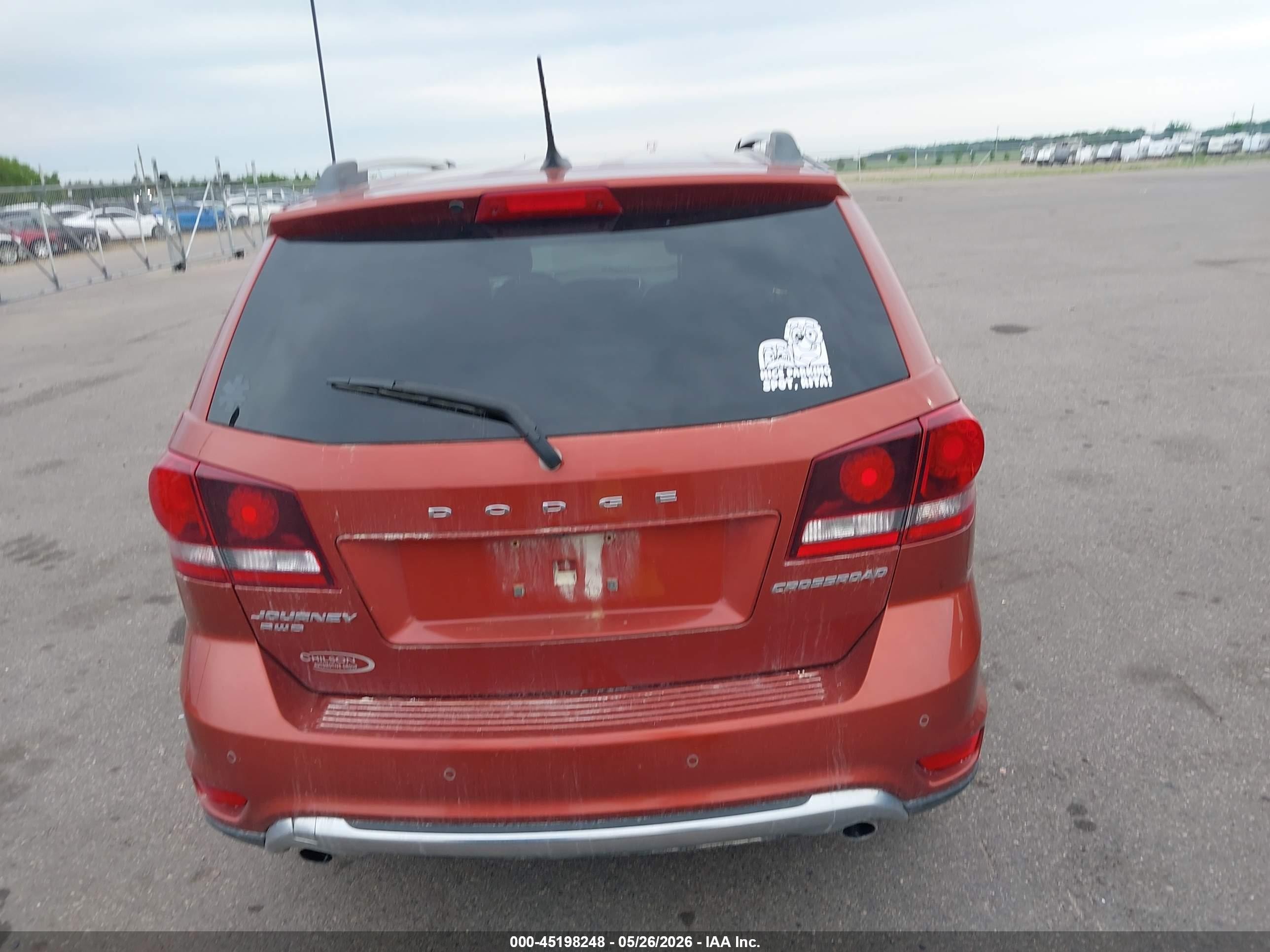 2014 Dodge Journey Crossroad Orange vin: 3C4PDDGG5ET316016
