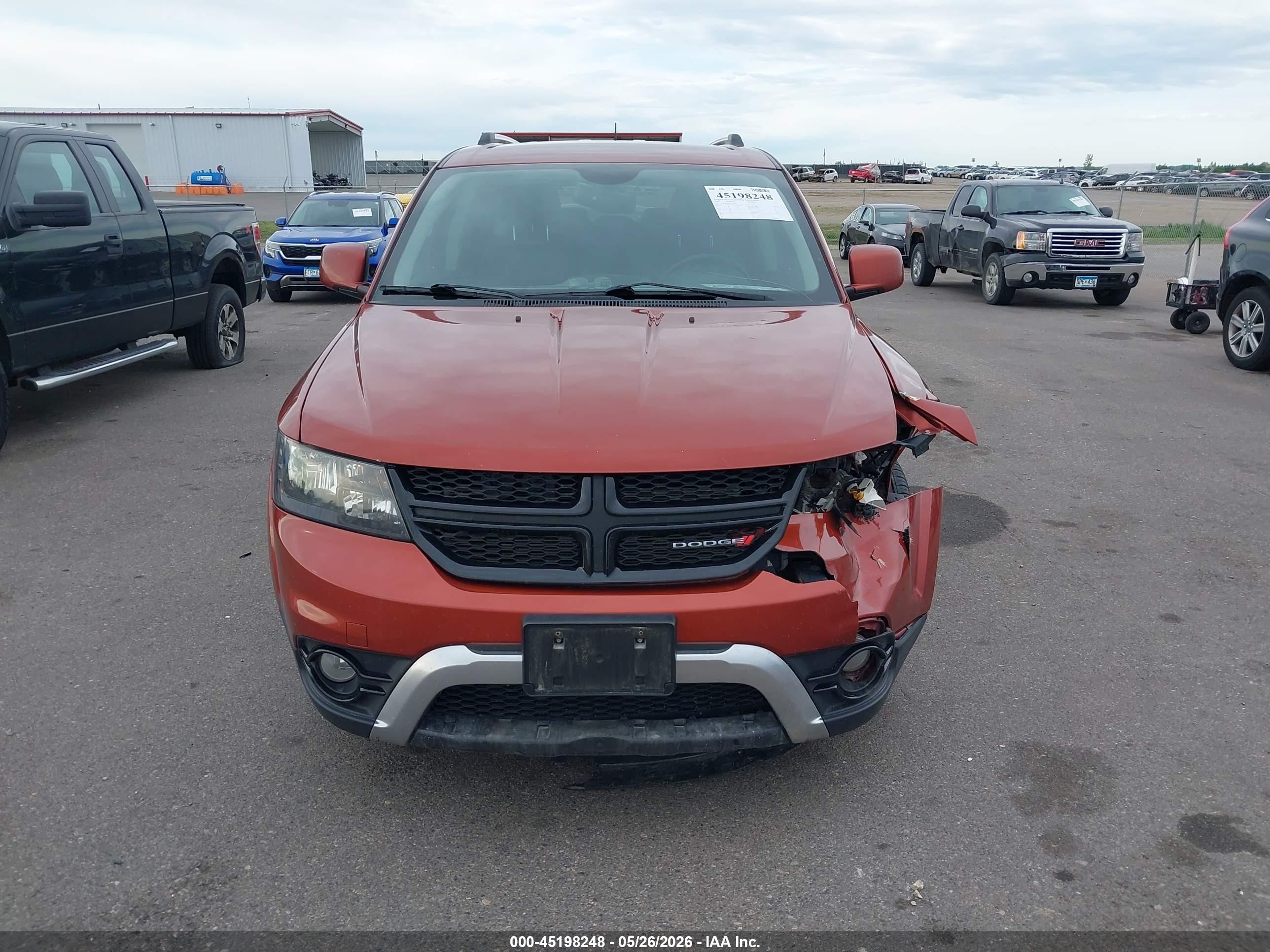 2014 Dodge Journey Crossroad Orange vin: 3C4PDDGG5ET316016