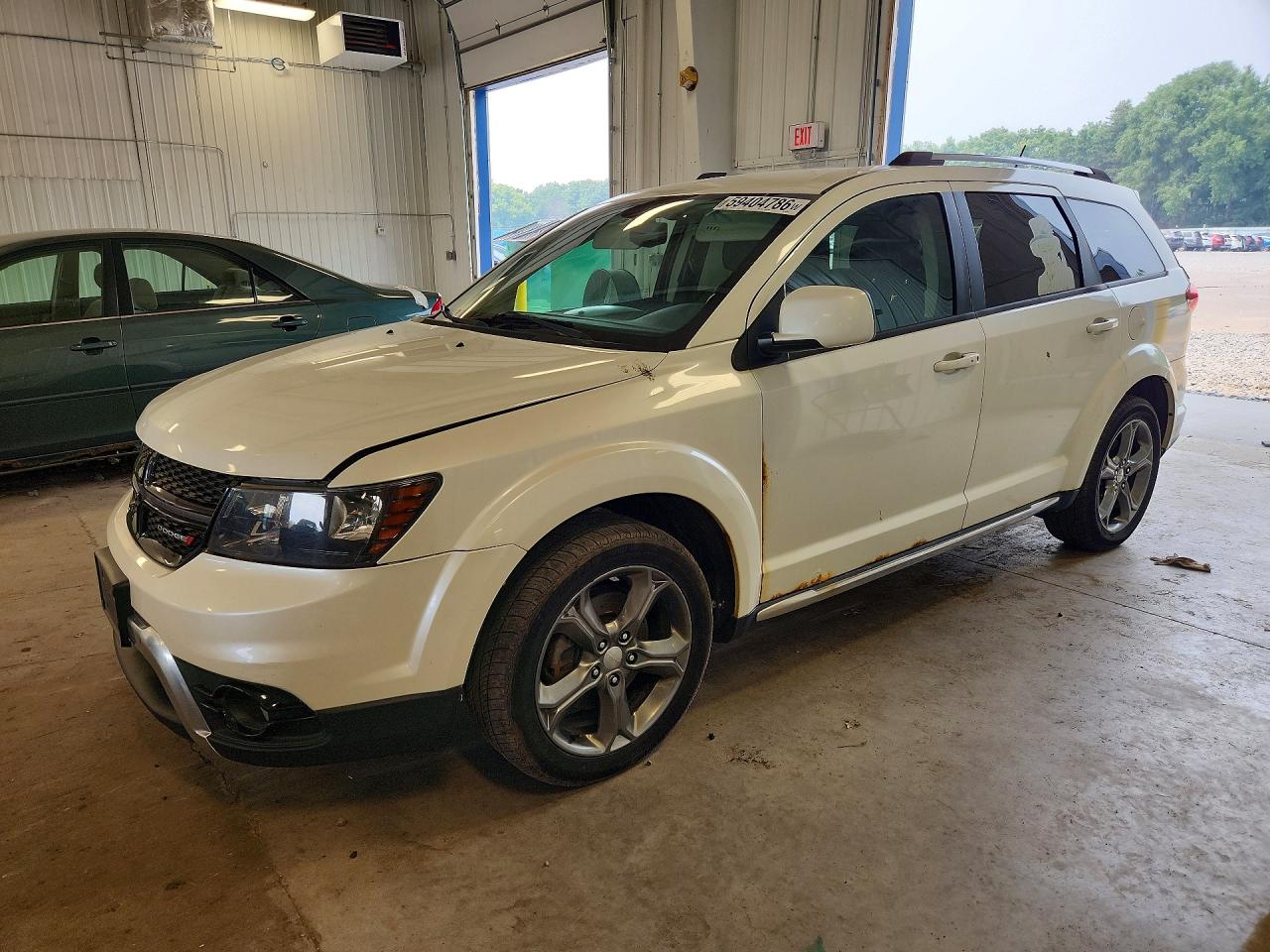 2015 Dodge Journey Crossroad White vin: 3C4PDDGG5FT618911
