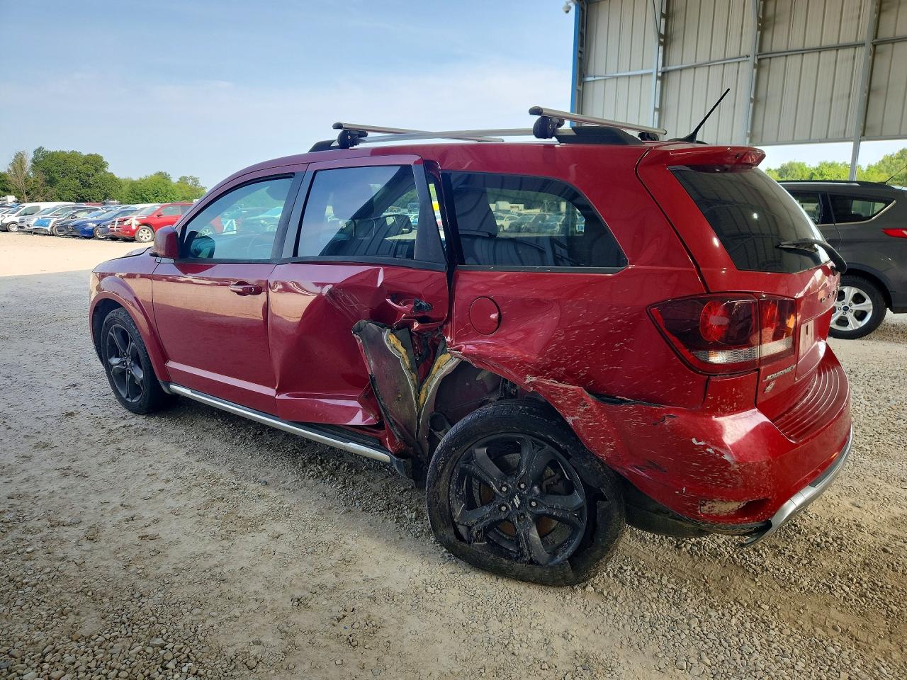 2018 Dodge Journey Crossroad Red vin: 3C4PDDGG6JT386778