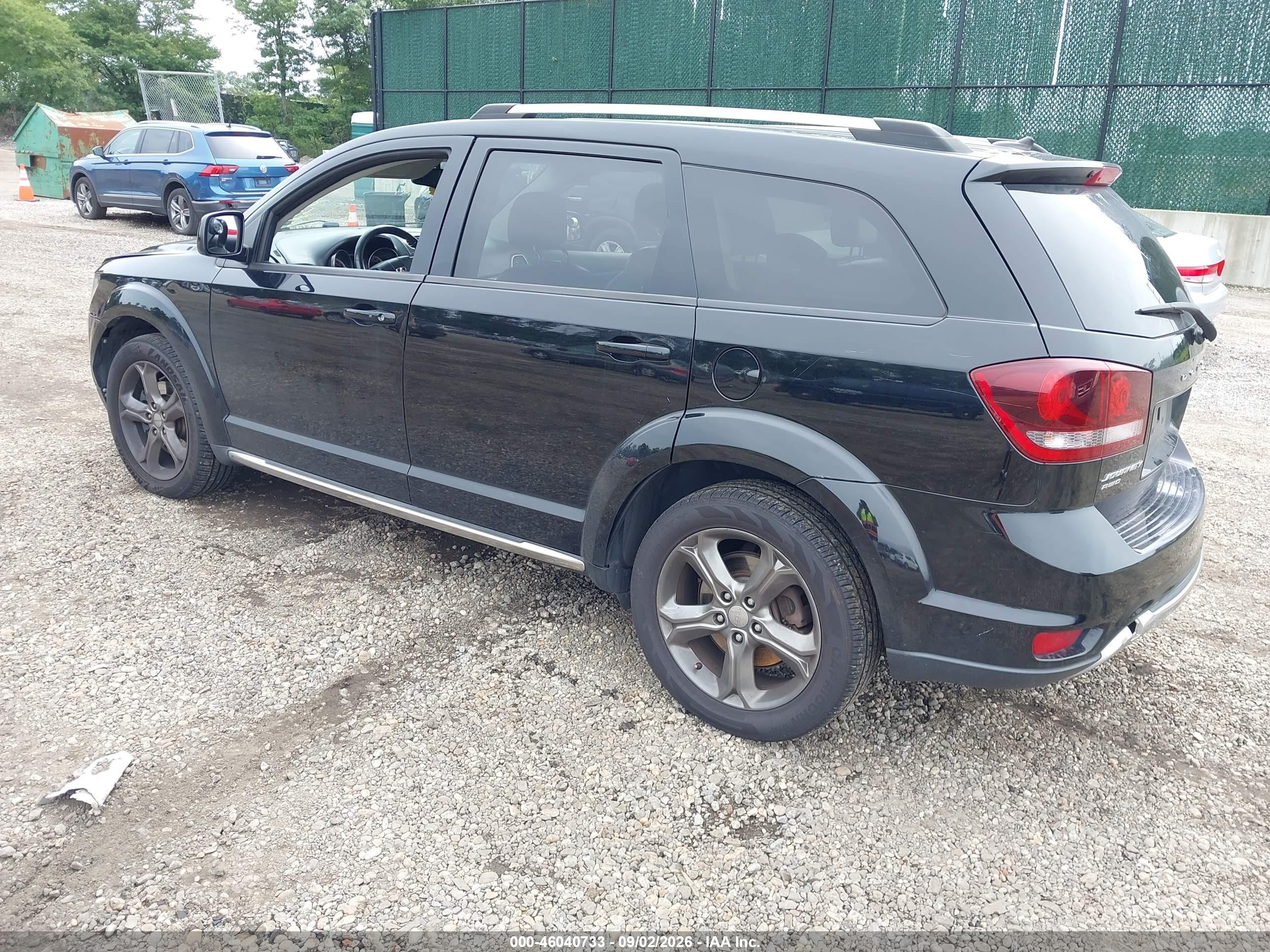 2015 Dodge Journey Crossroad Black vin: 3C4PDDGG7FT633474