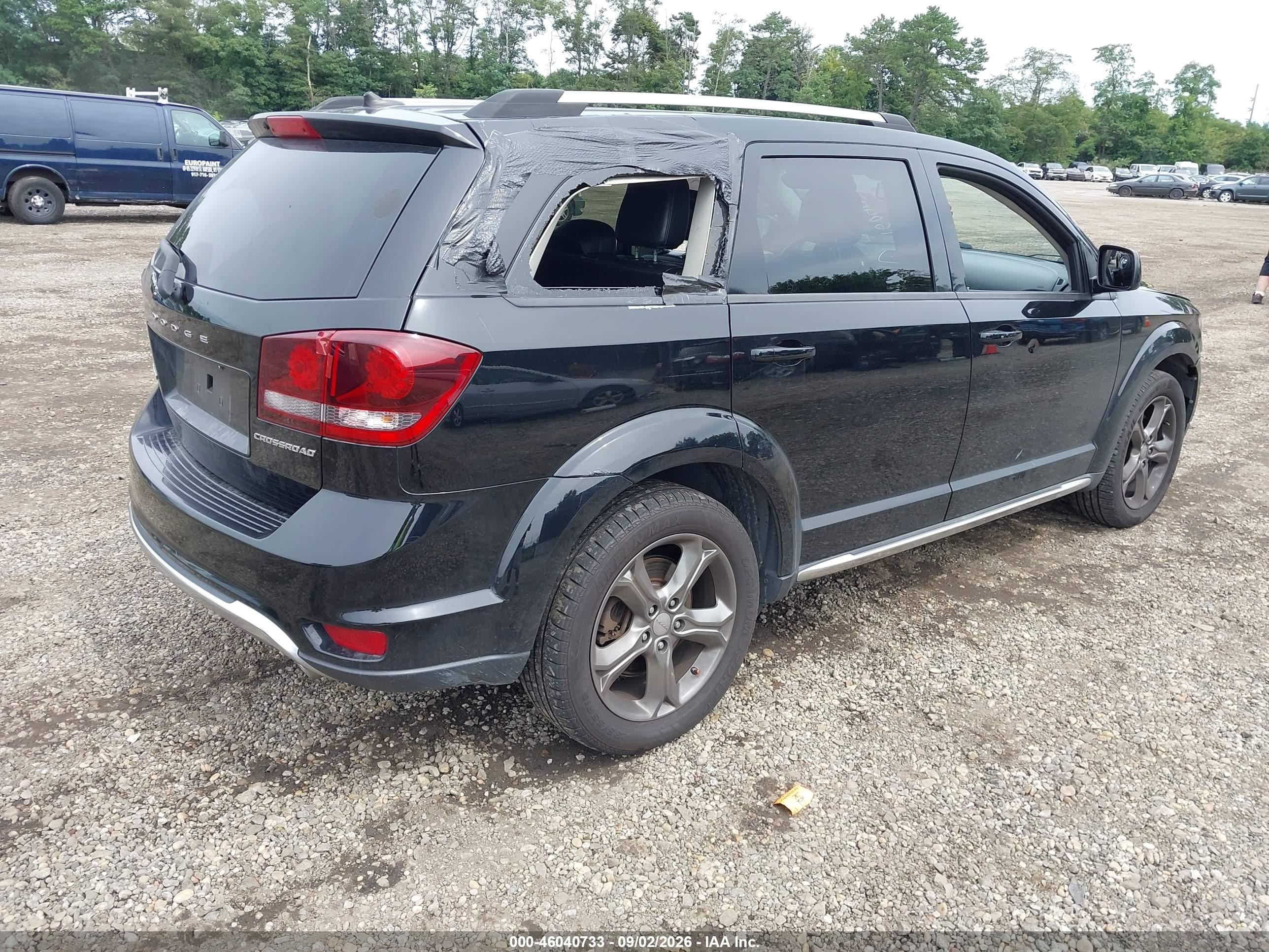 2015 Dodge Journey Crossroad Black vin: 3C4PDDGG7FT633474