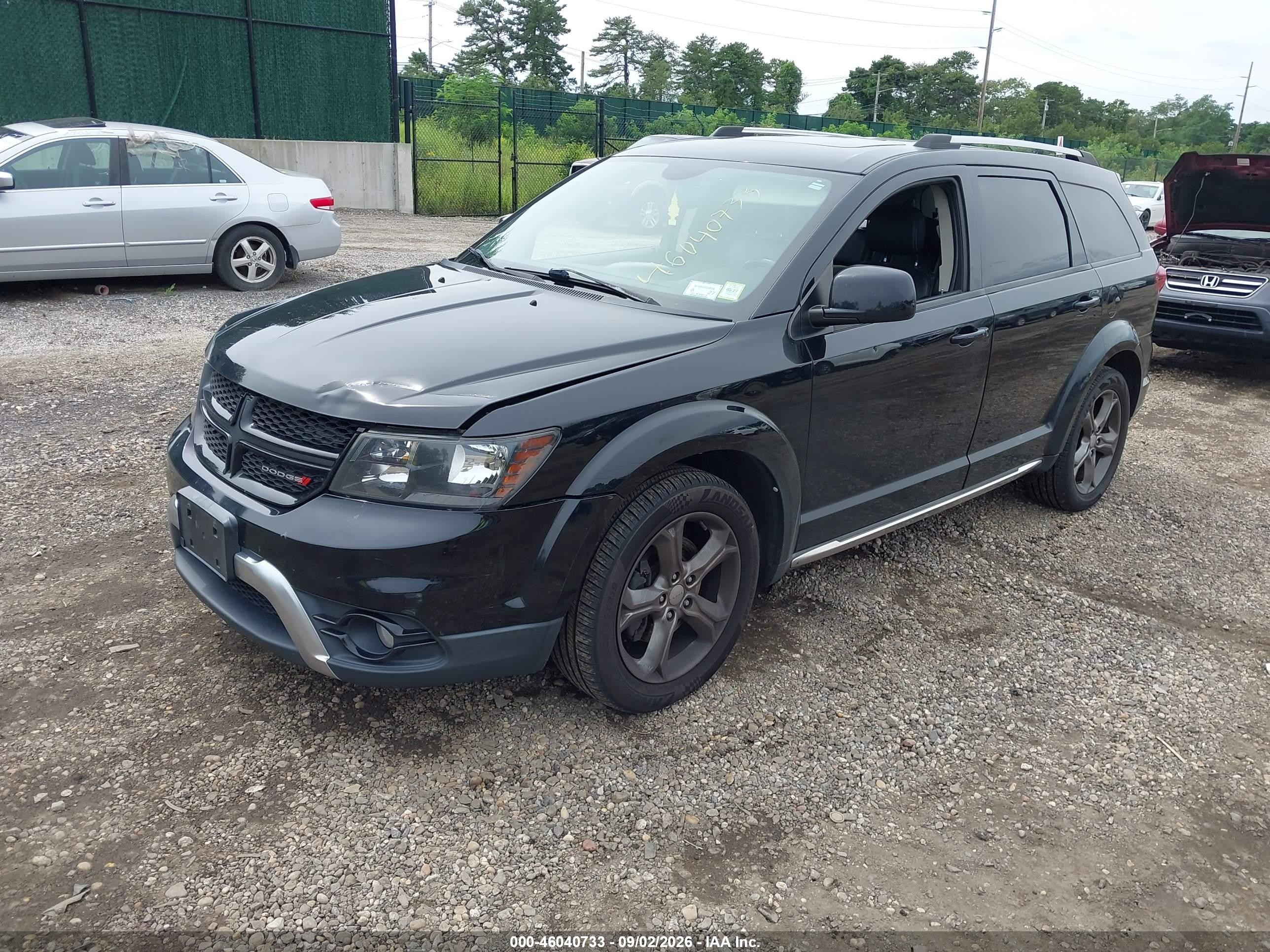 2015 Dodge Journey Crossroad Black vin: 3C4PDDGG7FT633474