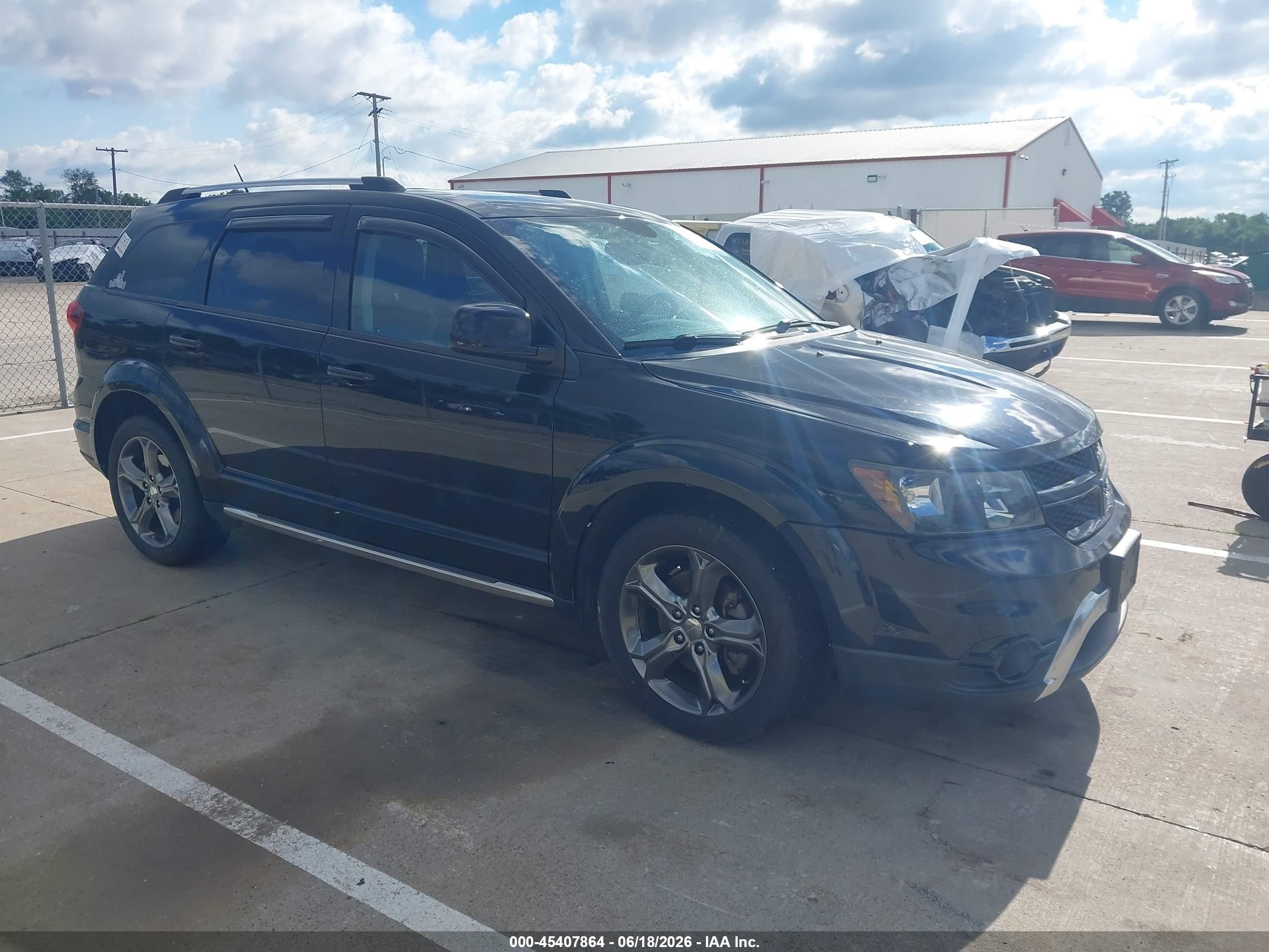 2015 Dodge Journey Crossroad Черный vin: 3C4PDDGG7FT634186