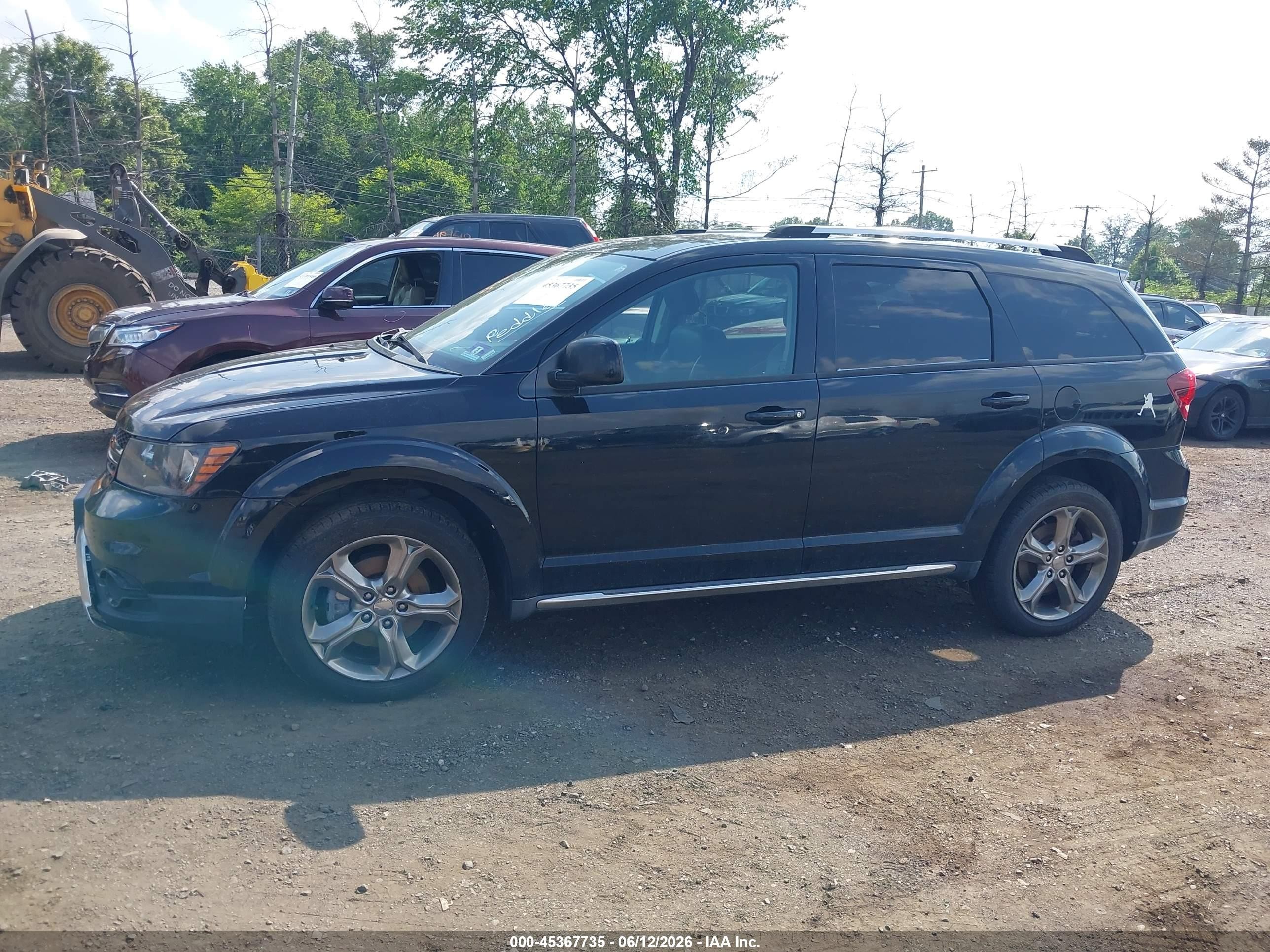 2017 Dodge Journey Crossroad Plus Awd Black vin: 3C4PDDGG7HT541705