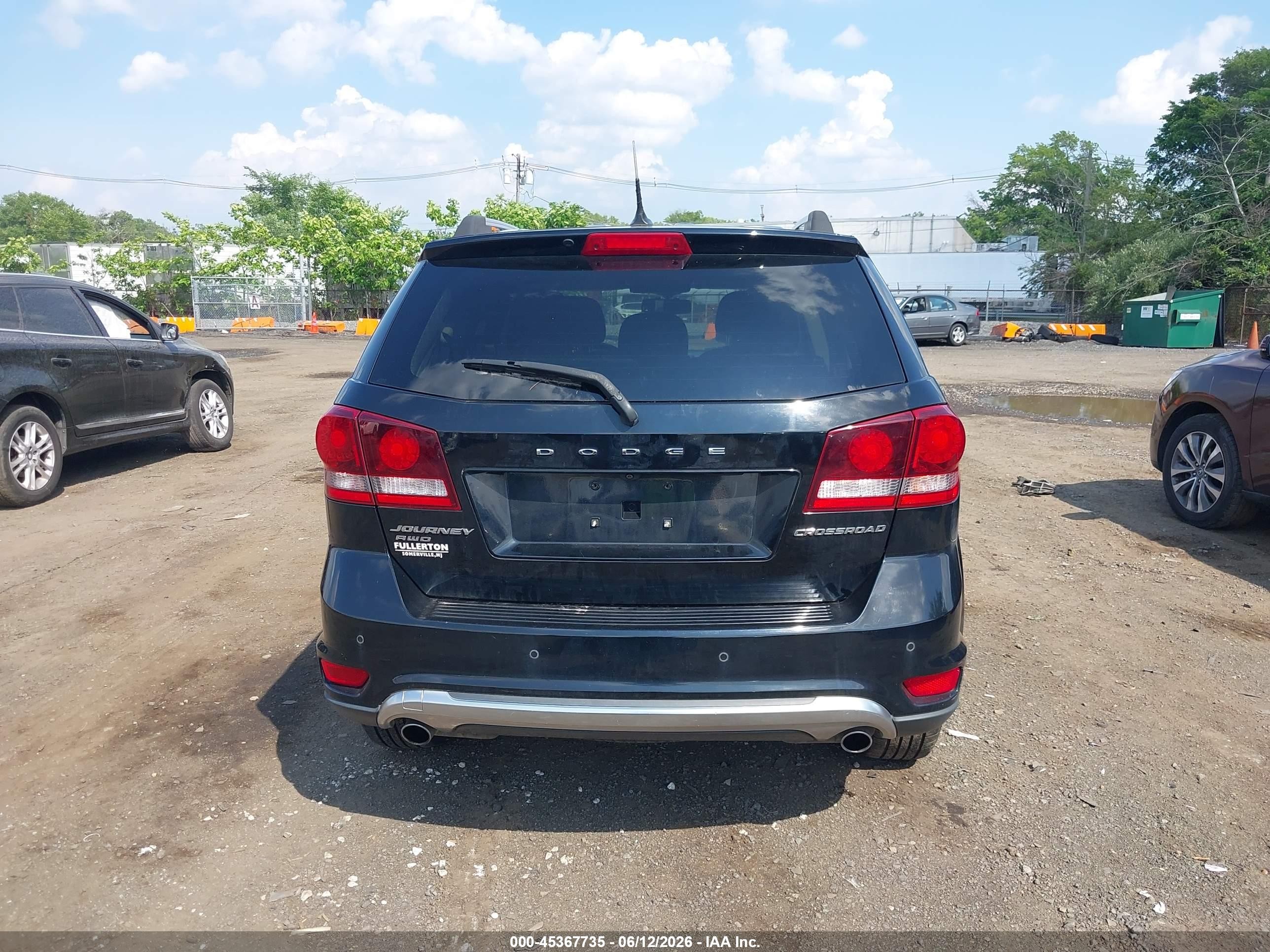 2017 Dodge Journey Crossroad Plus Awd Black vin: 3C4PDDGG7HT541705
