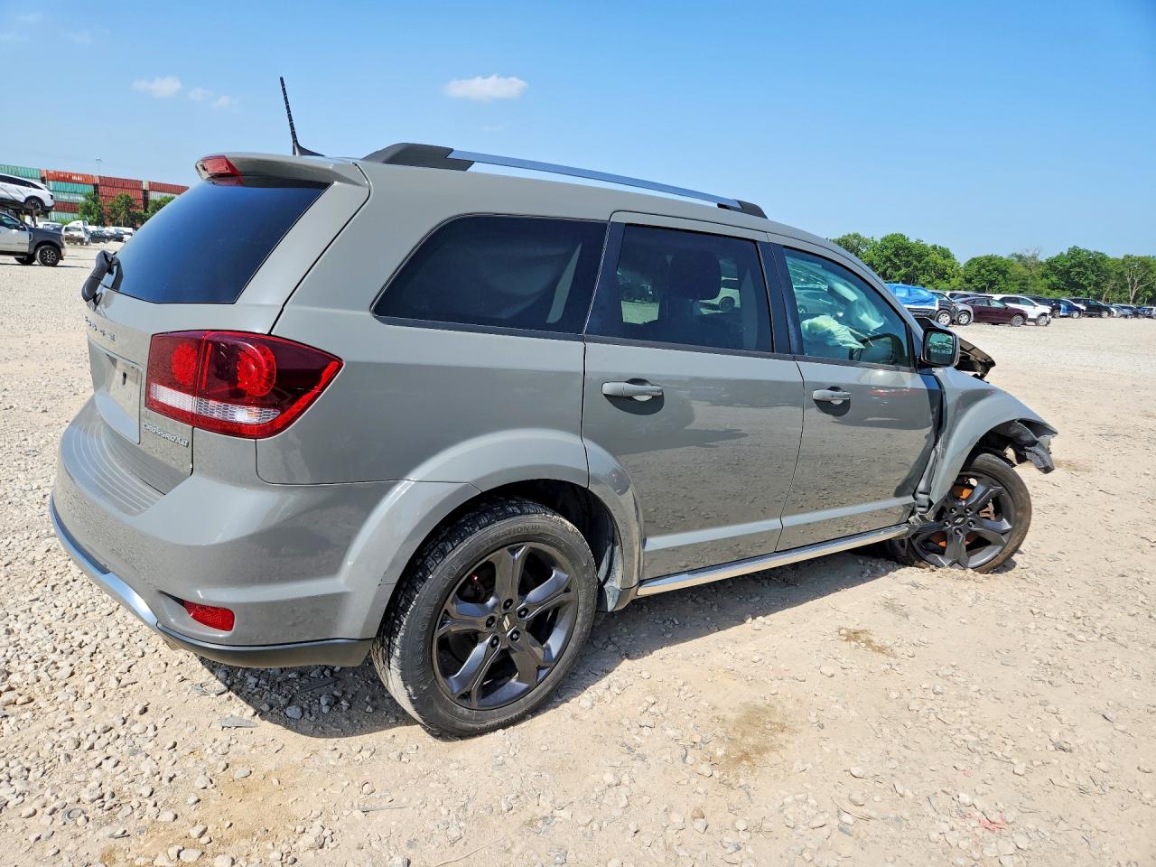 2019 Dodge Journey Crossroad Gray vin: 3C4PDDGG7KT774832