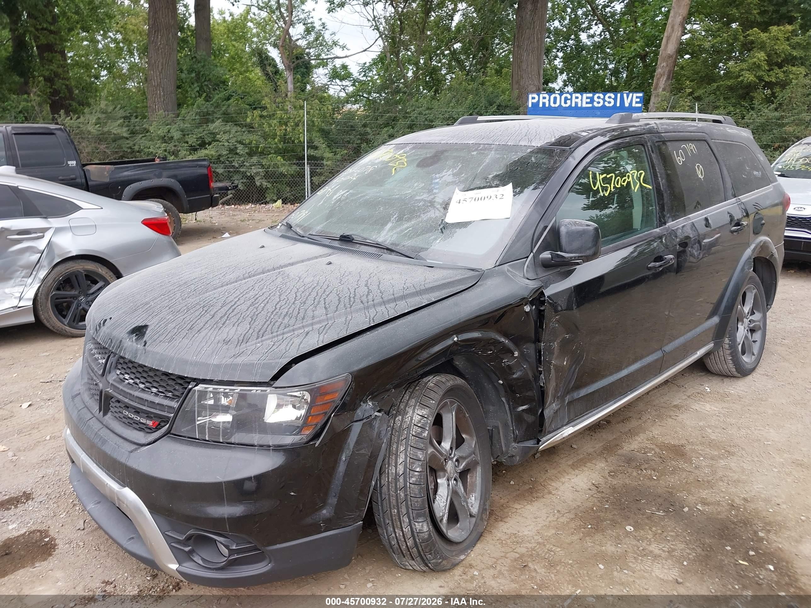 2015 Dodge Journey Crossroad Черный vin: 3C4PDDGG8FT607191