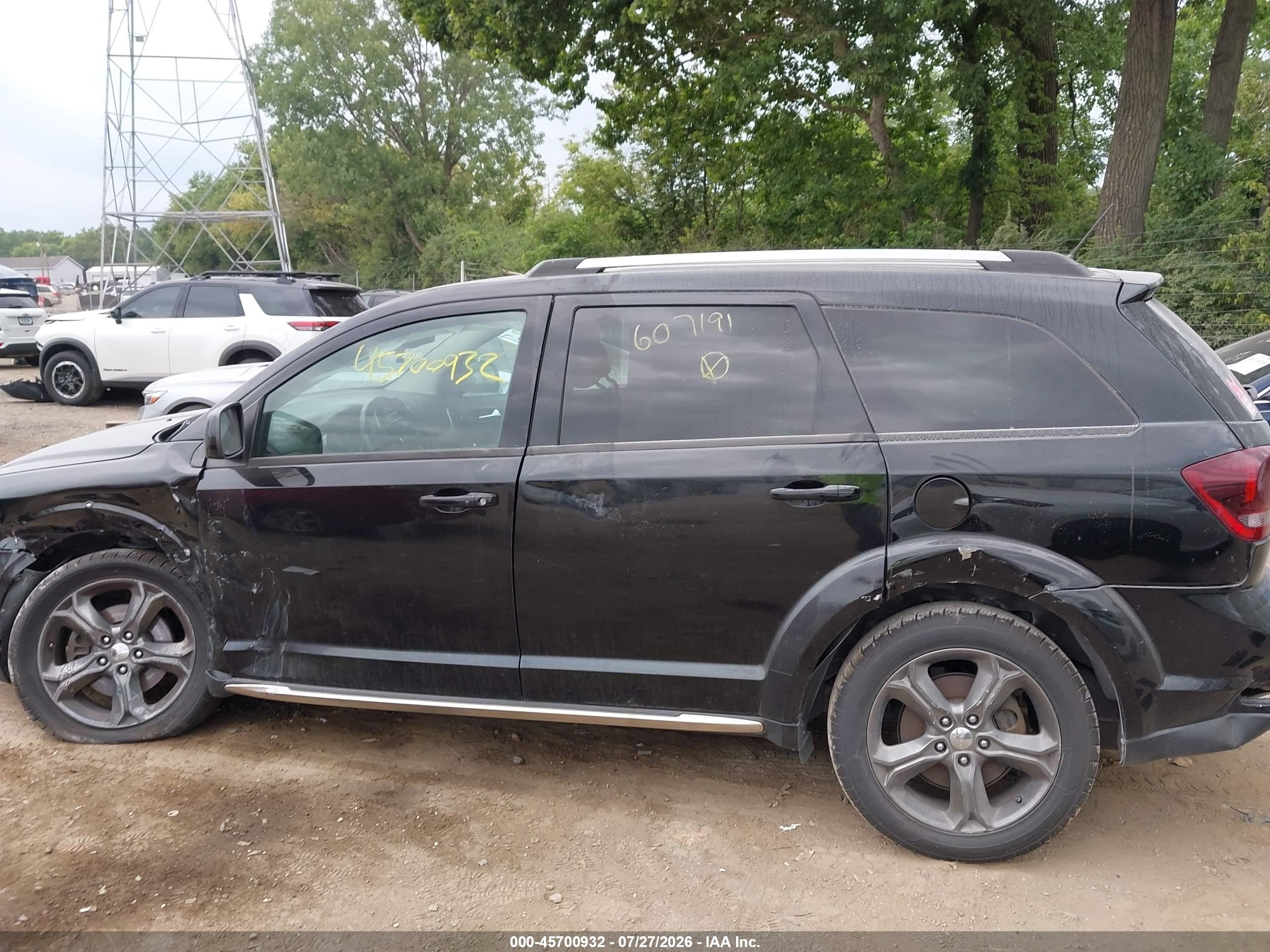 2015 Dodge Journey Crossroad Черный vin: 3C4PDDGG8FT607191