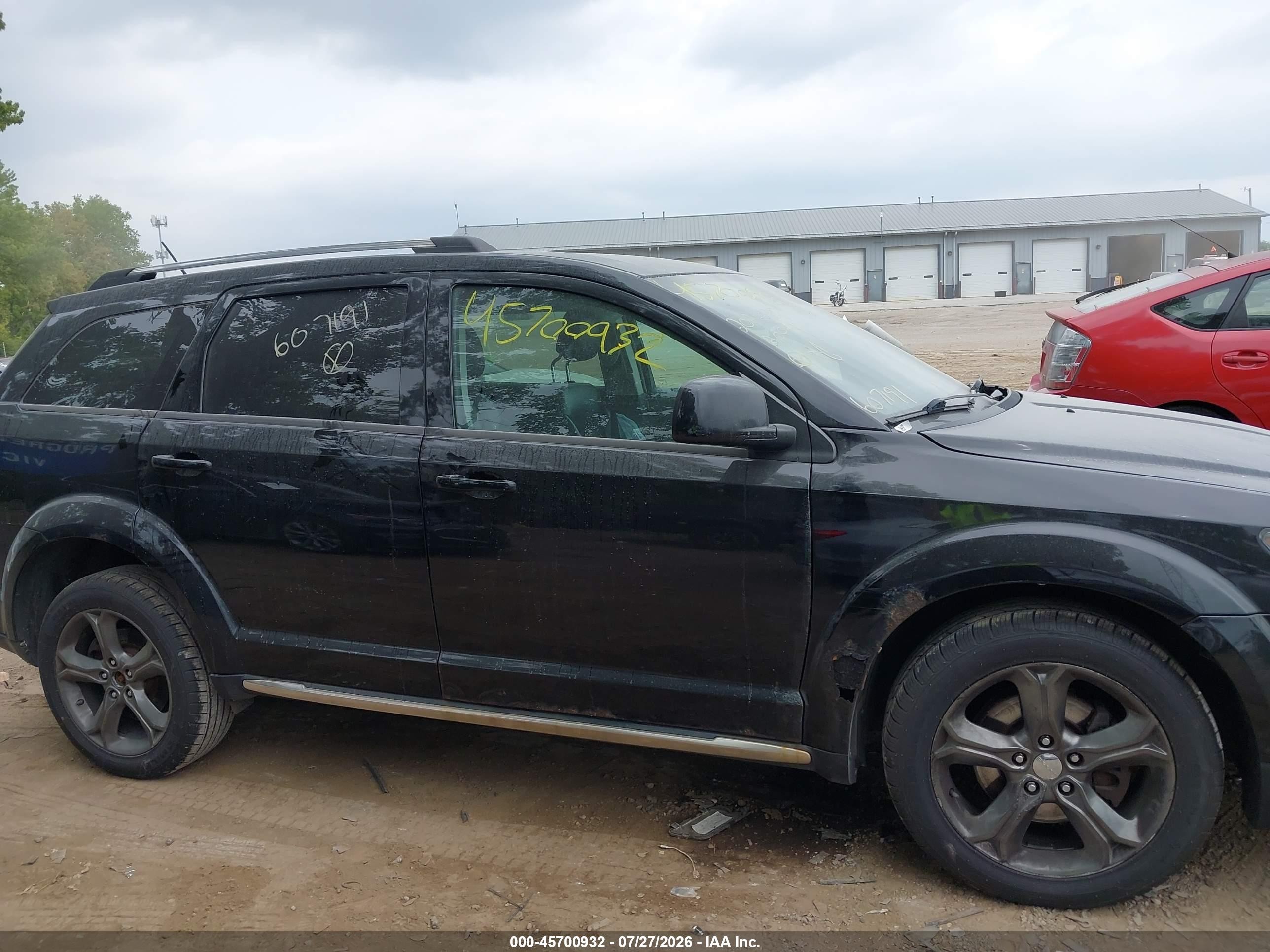 2015 Dodge Journey Crossroad Черный vin: 3C4PDDGG8FT607191