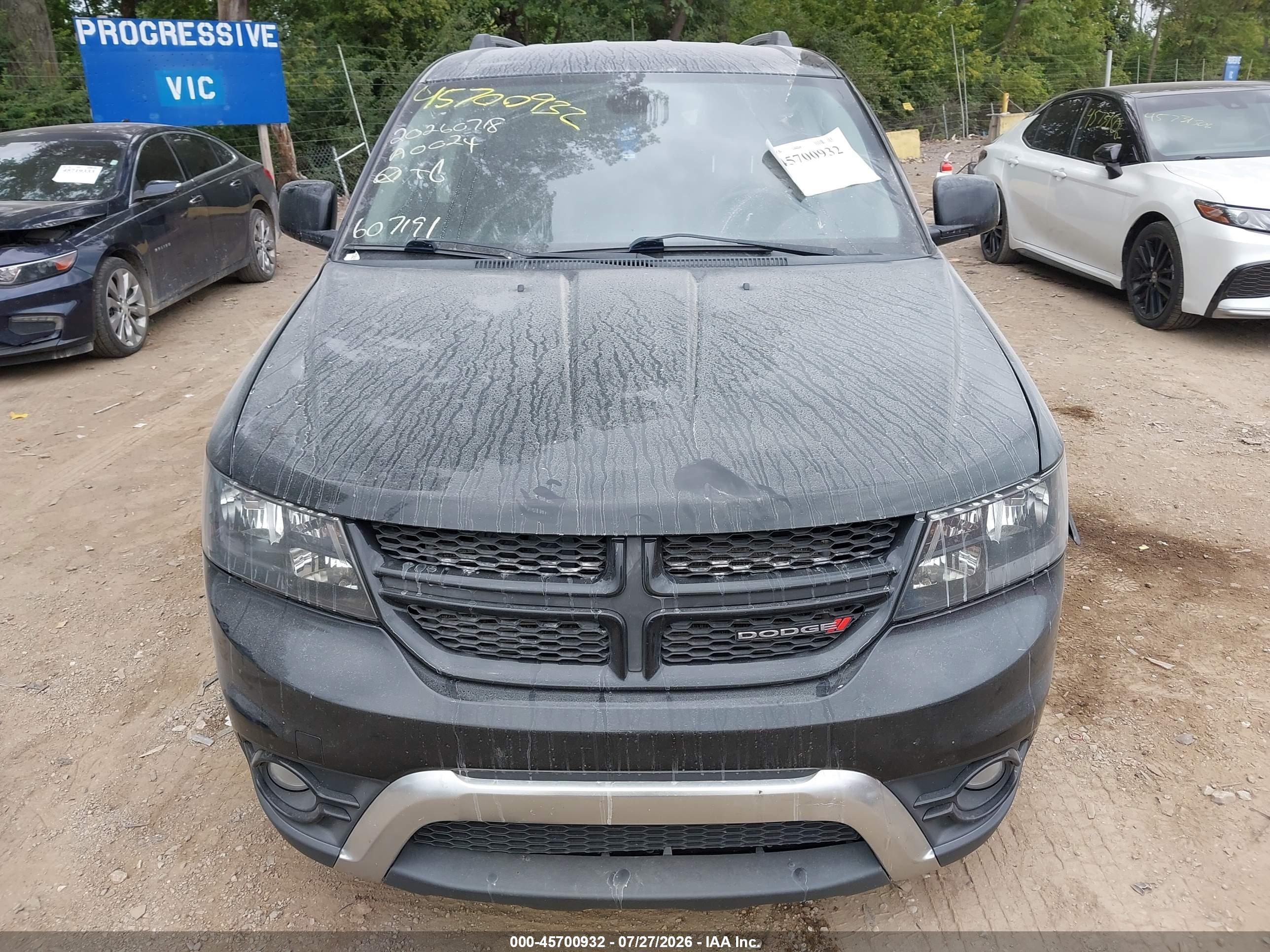 2015 Dodge Journey Crossroad Черный vin: 3C4PDDGG8FT607191