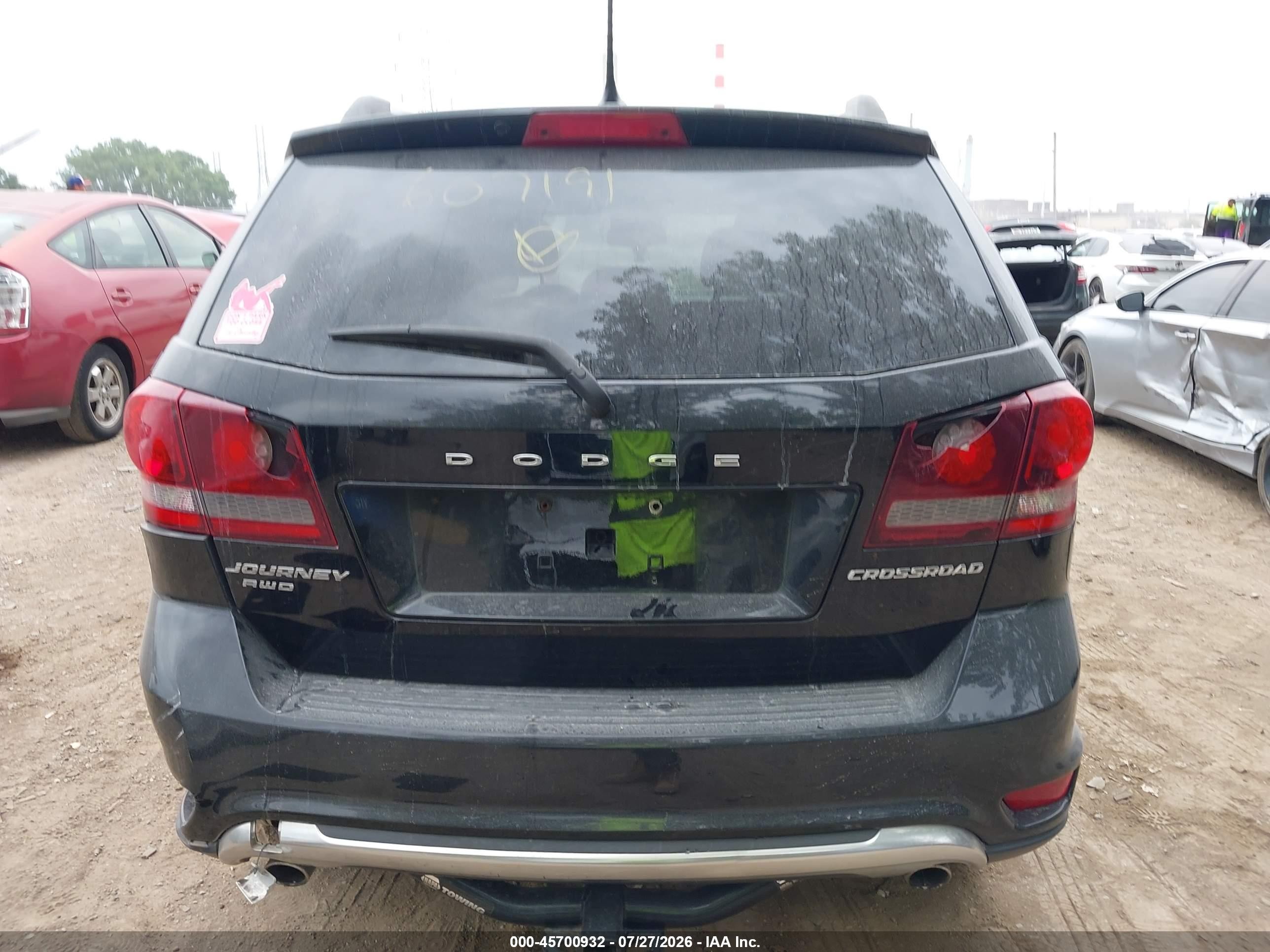 2015 Dodge Journey Crossroad Черный vin: 3C4PDDGG8FT607191