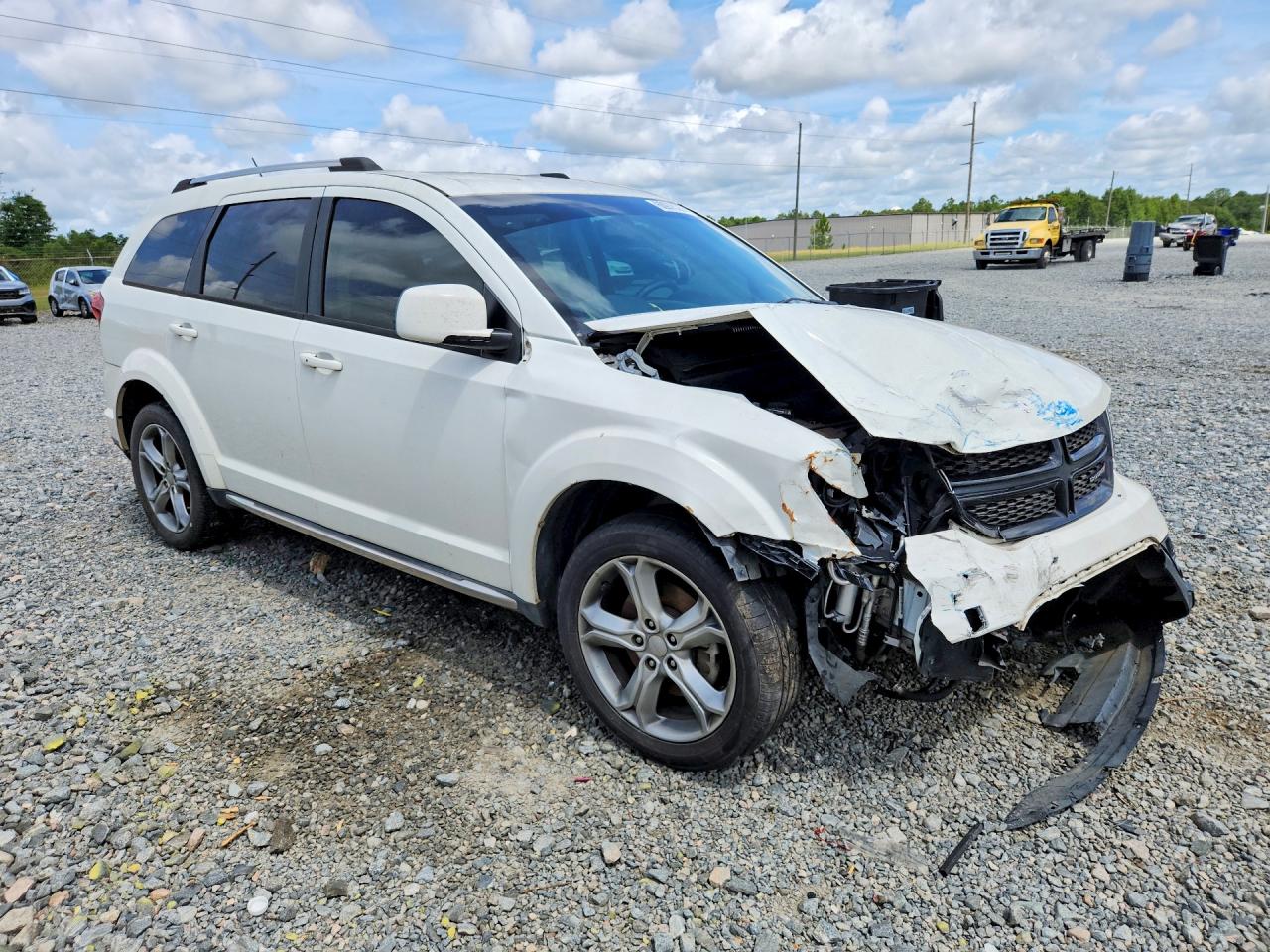 2017 Dodge Journey Crossroad White vin: 3C4PDDGG8HT541079