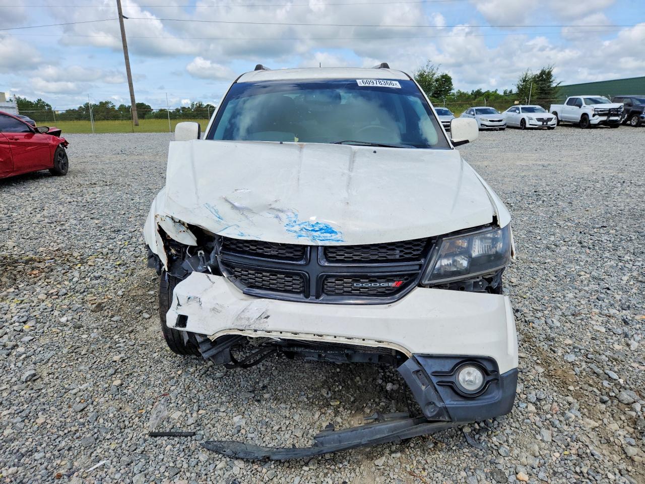 2017 Dodge Journey Crossroad White vin: 3C4PDDGG8HT541079