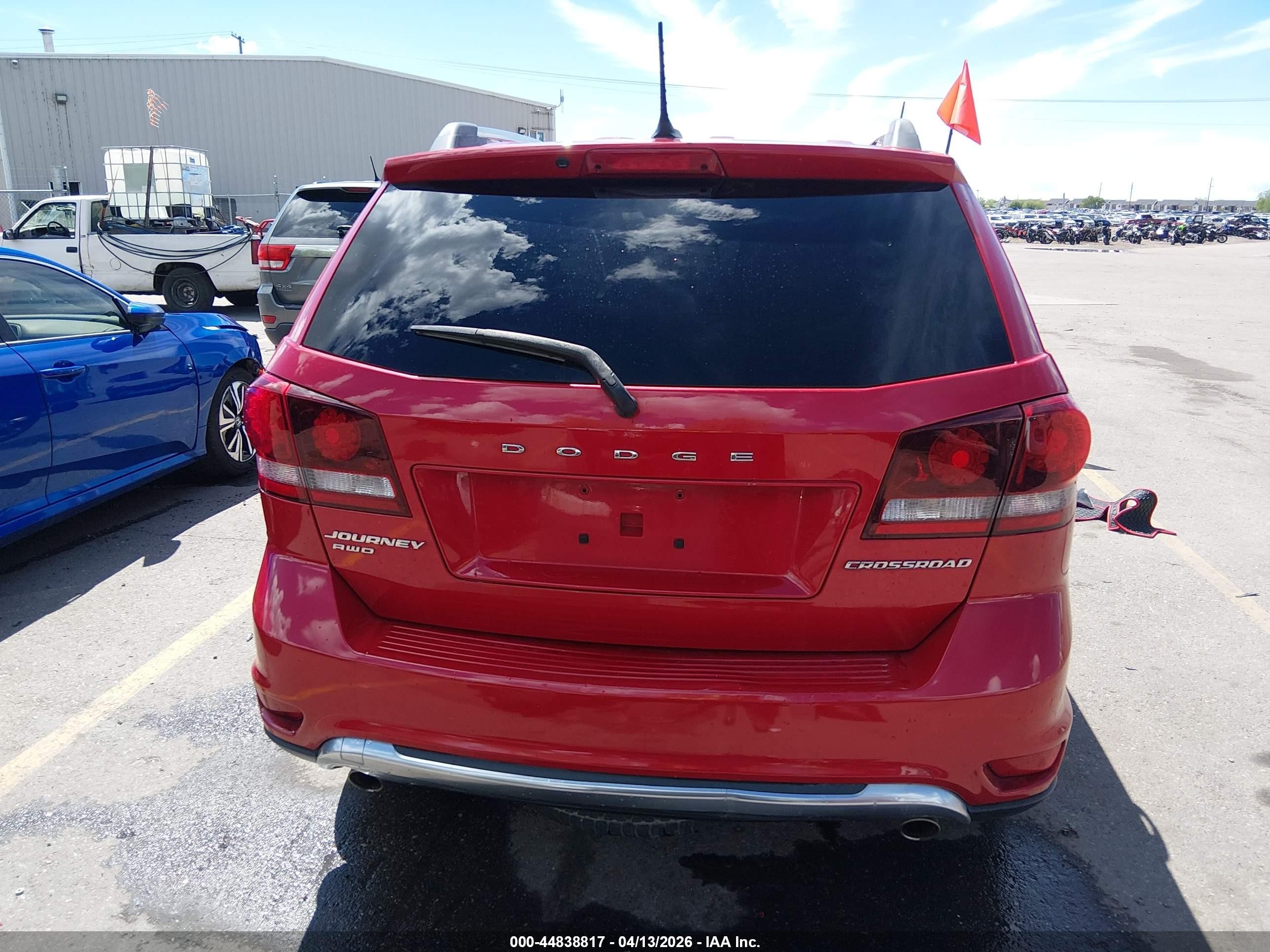 2015 Dodge Journey Crossroad Red vin: 3C4PDDGG9FT675855