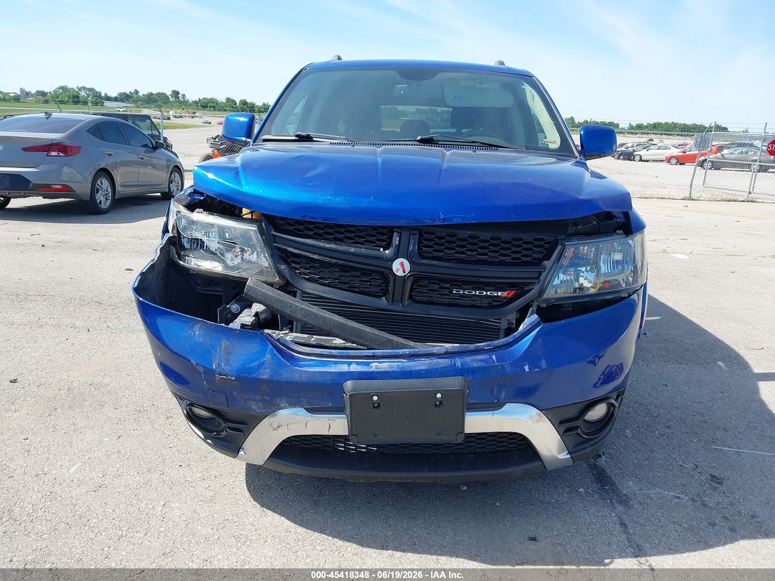 2015 Dodge Journey Crossroad Blue vin: 3C4PDDGG9FT695331