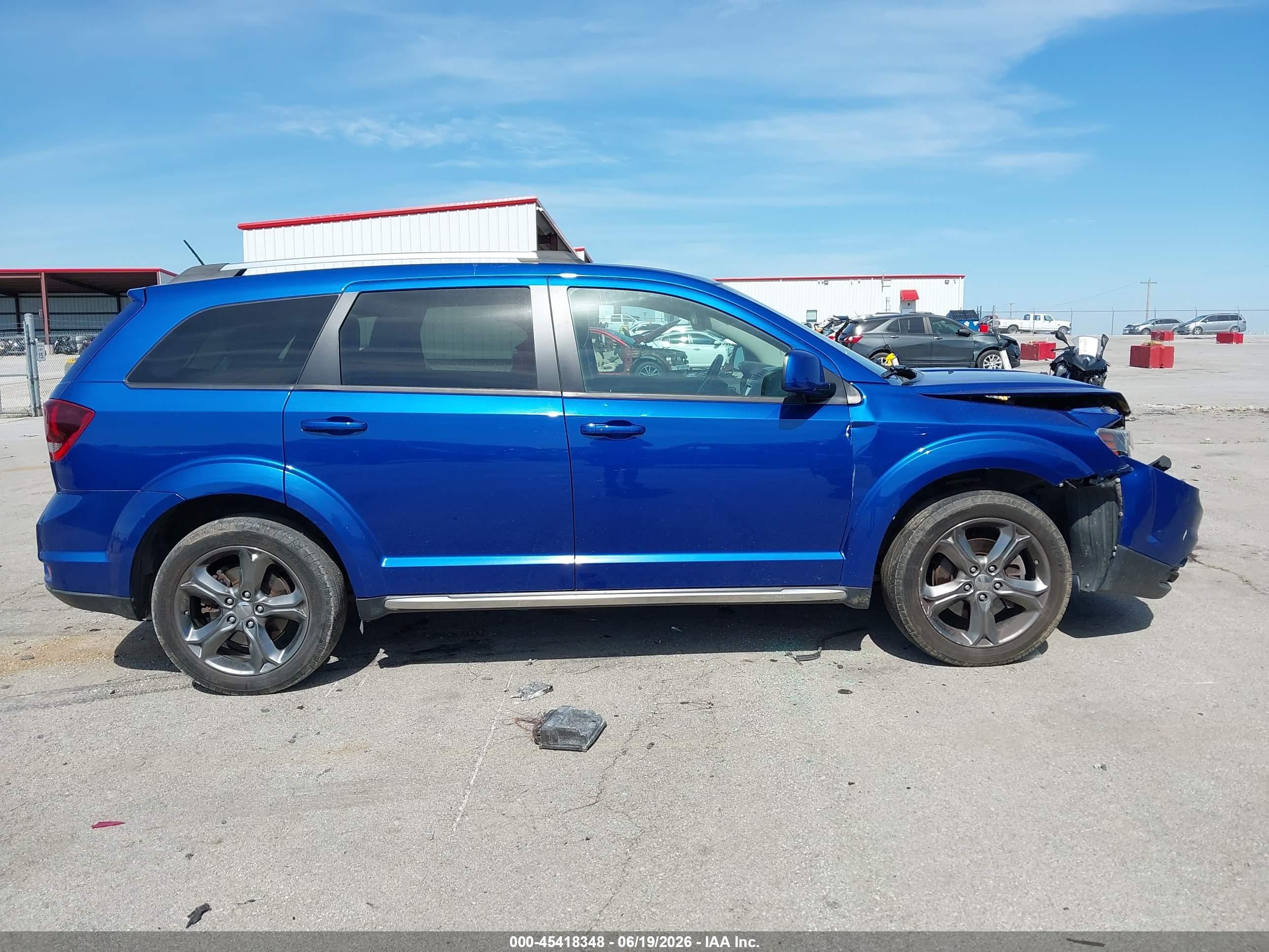 2015 Dodge Journey Crossroad Blue vin: 3C4PDDGG9FT695331