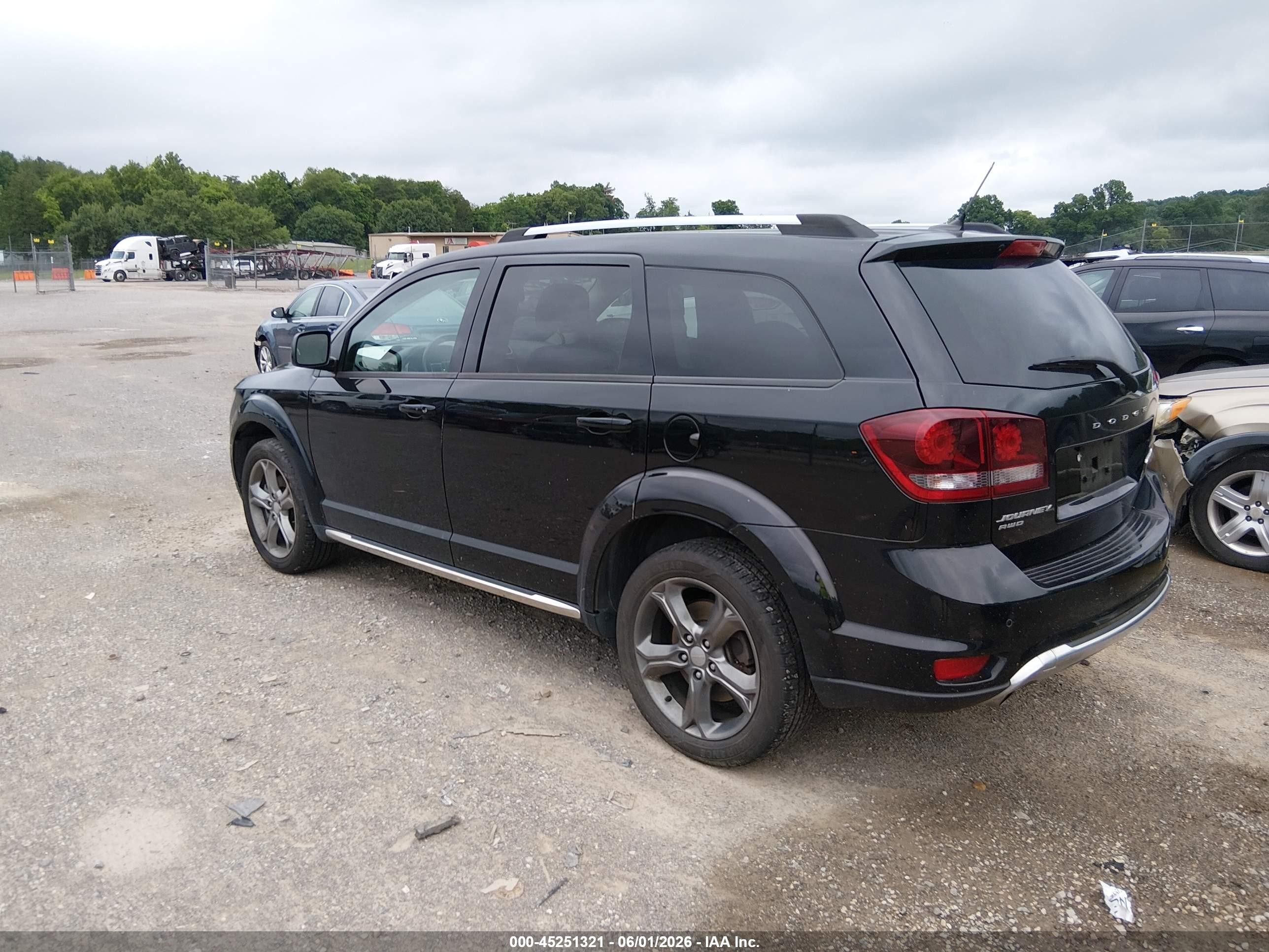 2015 Dodge Journey Crossroad Black vin: 3C4PDDGG9FT740137