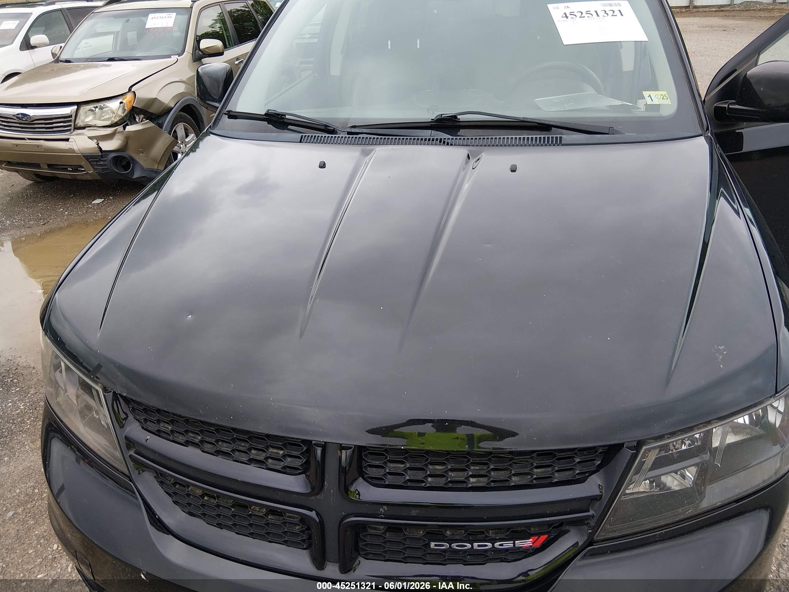 2015 Dodge Journey Crossroad Black vin: 3C4PDDGG9FT740137