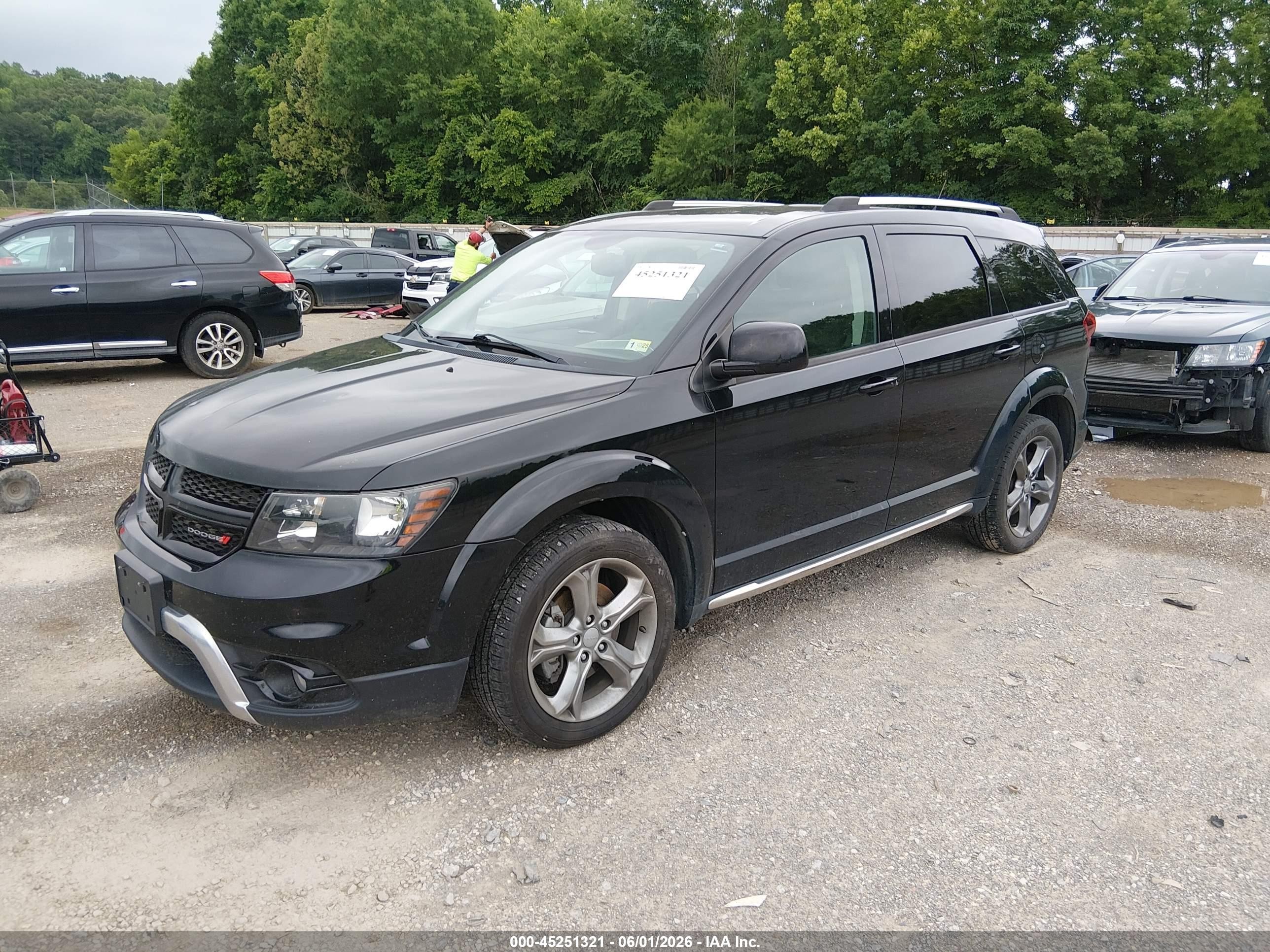 2015 Dodge Journey Crossroad Black vin: 3C4PDDGG9FT740137