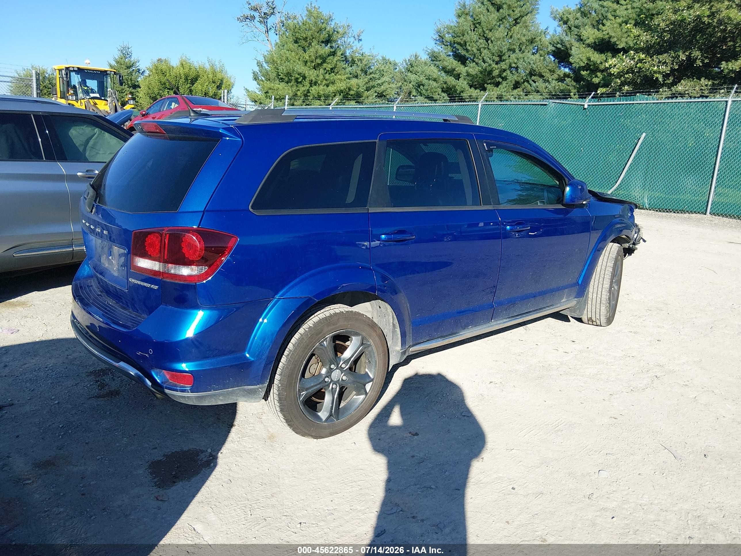 2015 Dodge Journey Crossroad Blue vin: 3C4PDDGGXFT544272