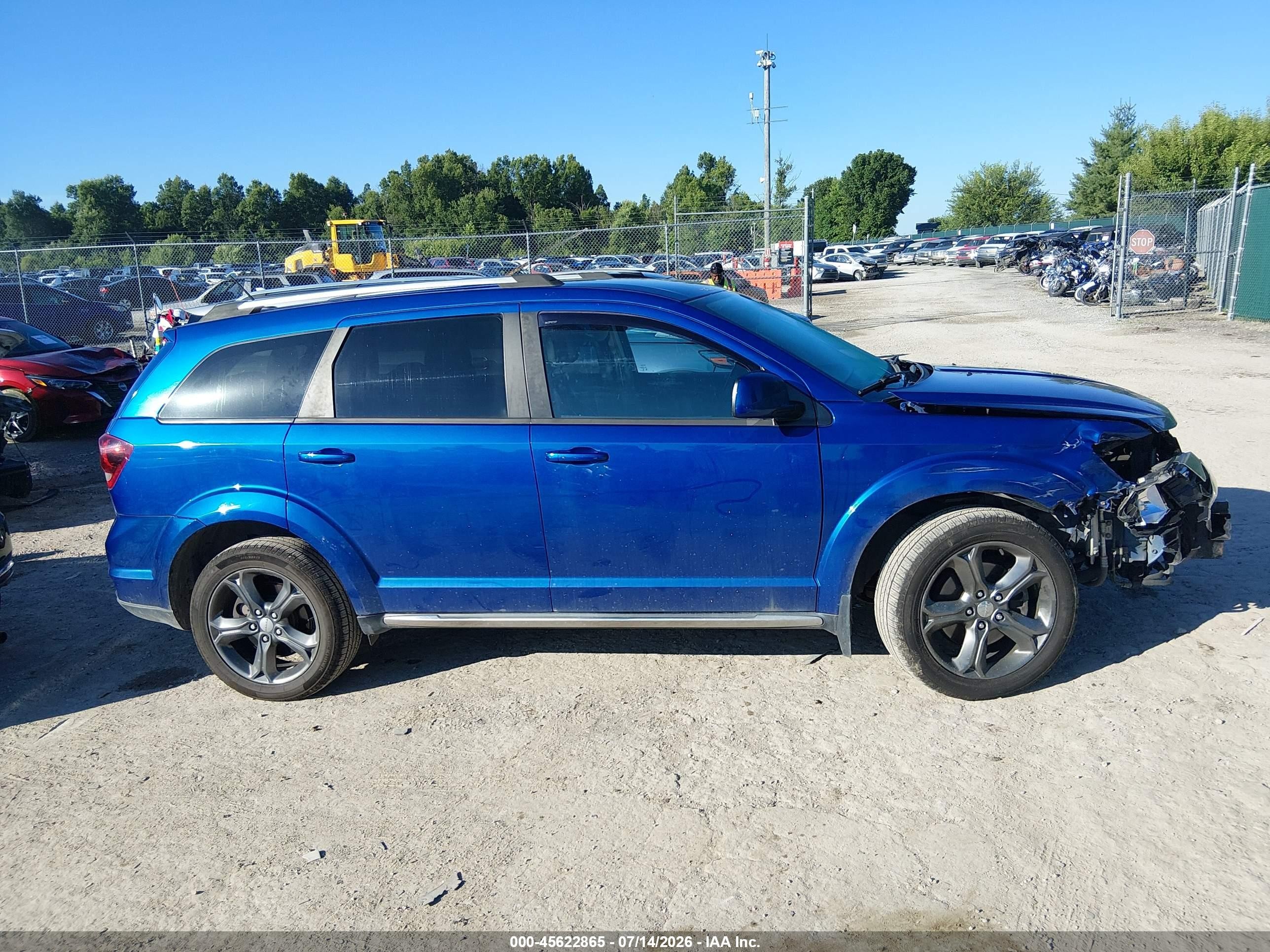 2015 Dodge Journey Crossroad Blue vin: 3C4PDDGGXFT544272
