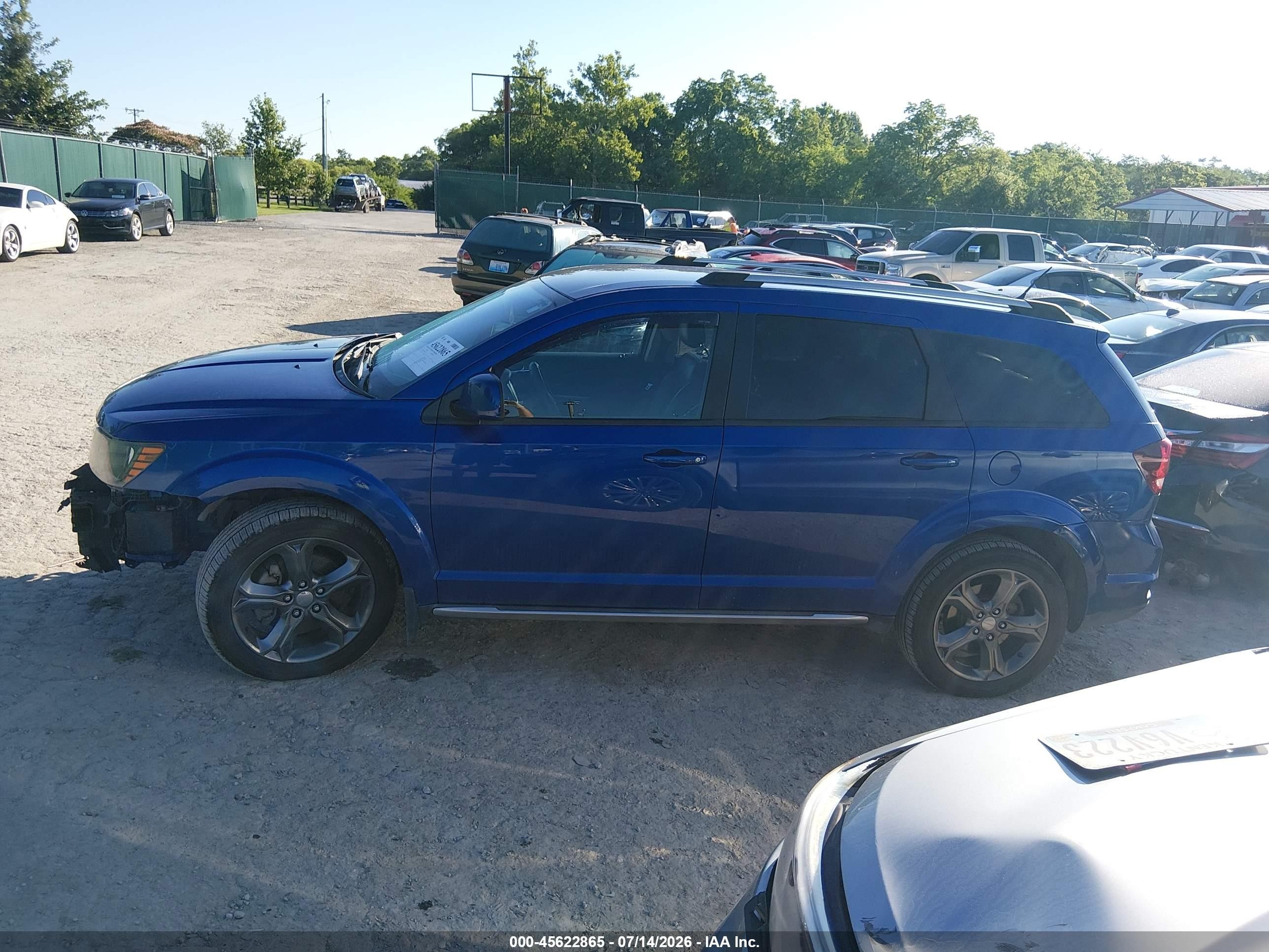 2015 Dodge Journey Crossroad Blue vin: 3C4PDDGGXFT544272