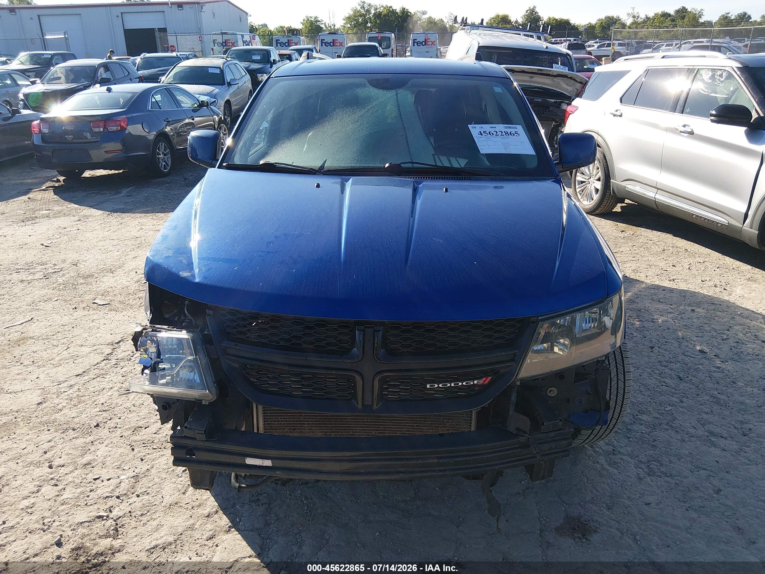 2015 Dodge Journey Crossroad Blue vin: 3C4PDDGGXFT544272