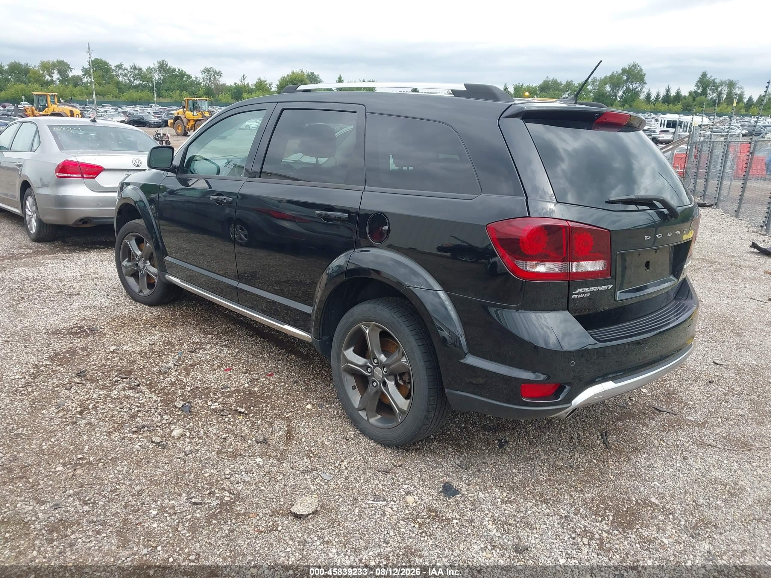 2015 Dodge Journey Crossroad Black vin: 3C4PDDGGXFT660748