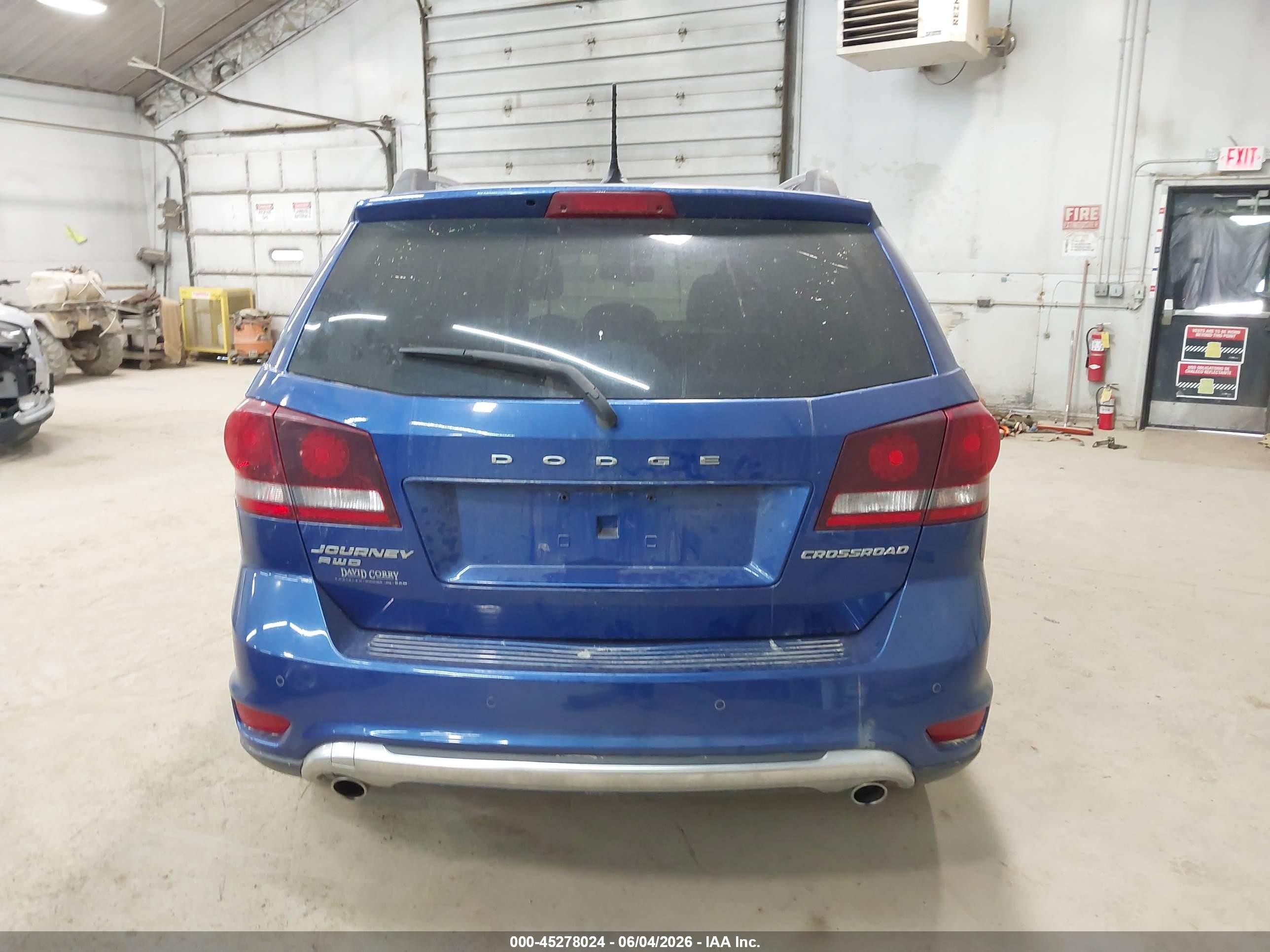 2015 Dodge Journey Crossroad Blue vin: 3C4PDDGGXFT677484