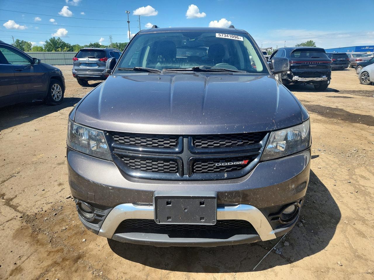 2017 Dodge Journey Crossroad Gray vin: 3C4PDDGGXHT583186