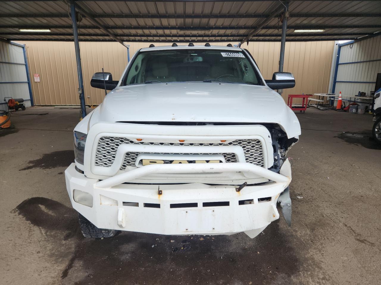 2012 Dodge Ram 3500 Laramie White vin: 3C63D3ML8CG213051 Damage: Grille, Broken, Replacement Required