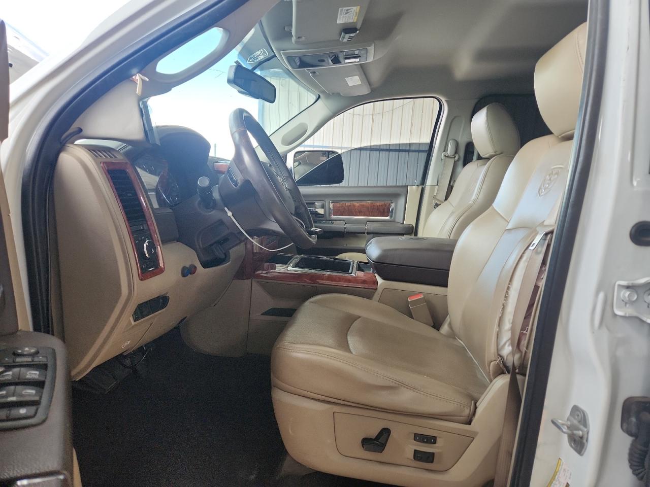 2012 Dodge Ram 3500 Laramie White vin: 3C63D3ML8CG213051 Damage: Left Side Curtain Air Bag, Deployed, Replacement Required