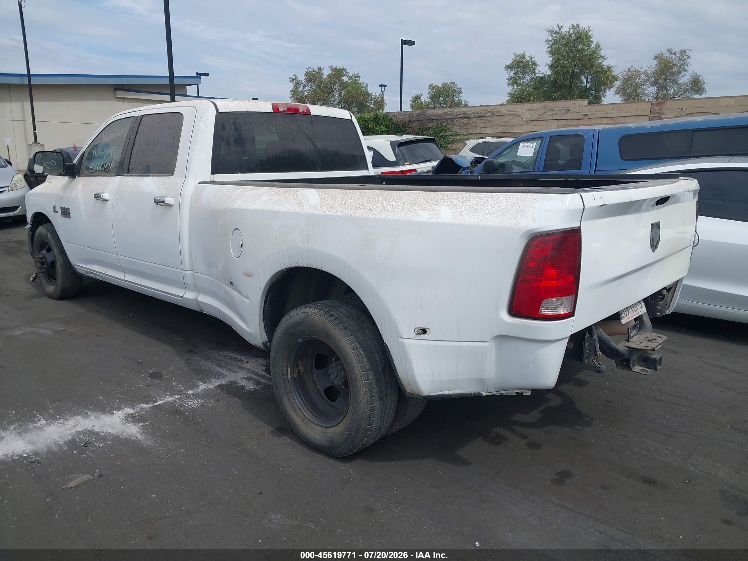 2012 Dodge Ram 3500 Slt White vin: 3C63DPHL8CG196351