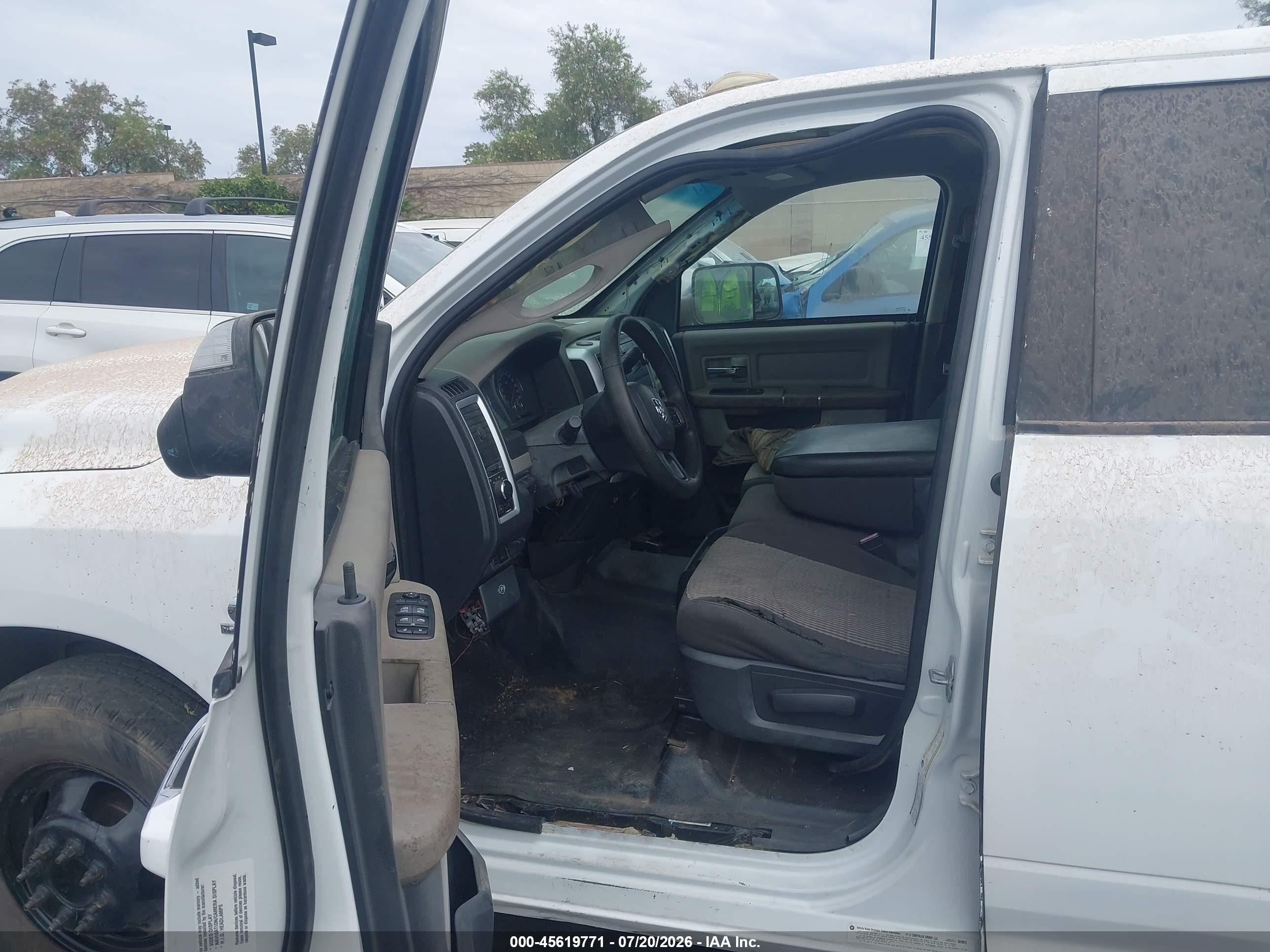 2012 Dodge Ram 3500 Slt White vin: 3C63DPHL8CG196351