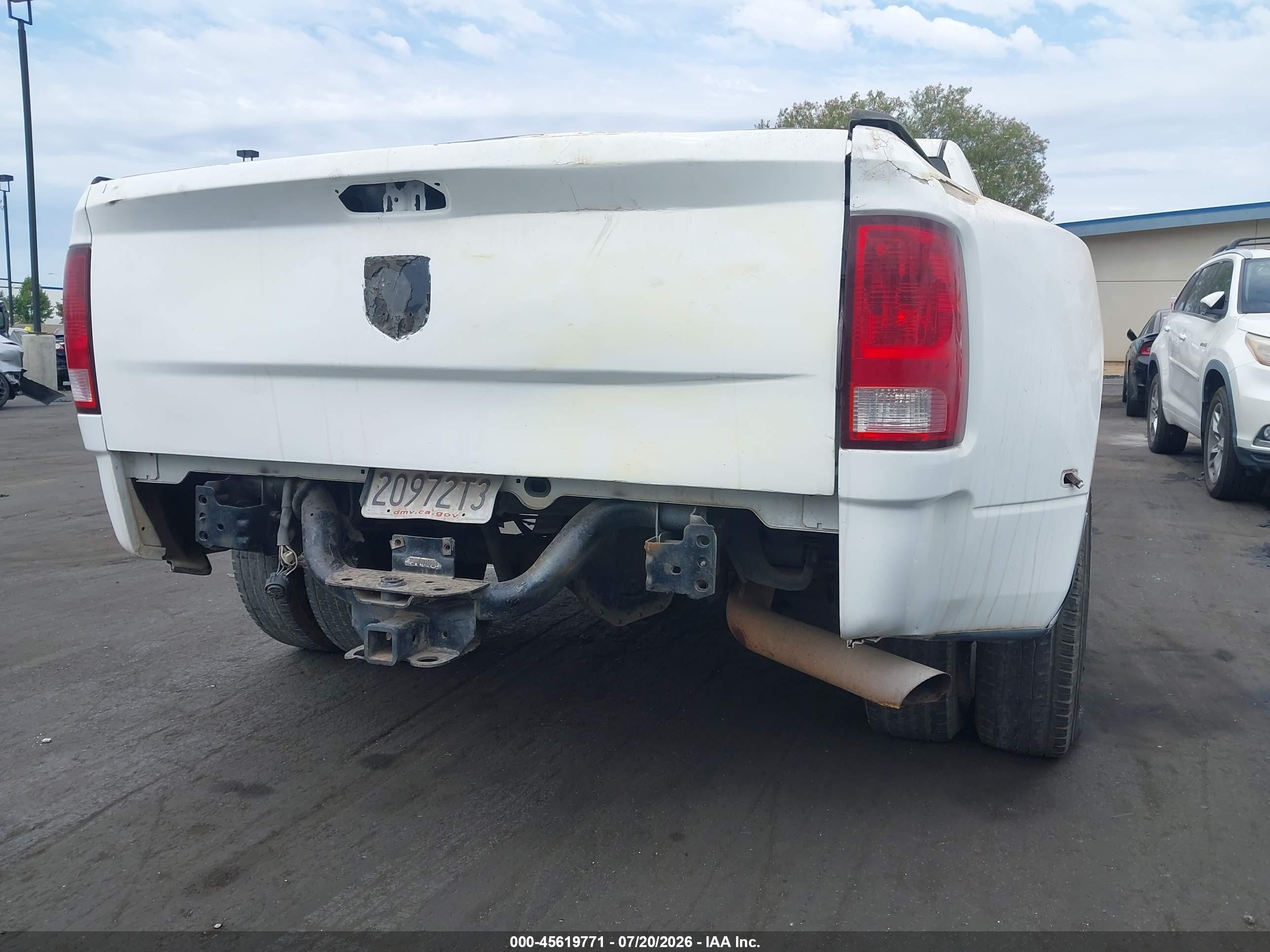 2012 Dodge Ram 3500 Slt White vin: 3C63DPHL8CG196351