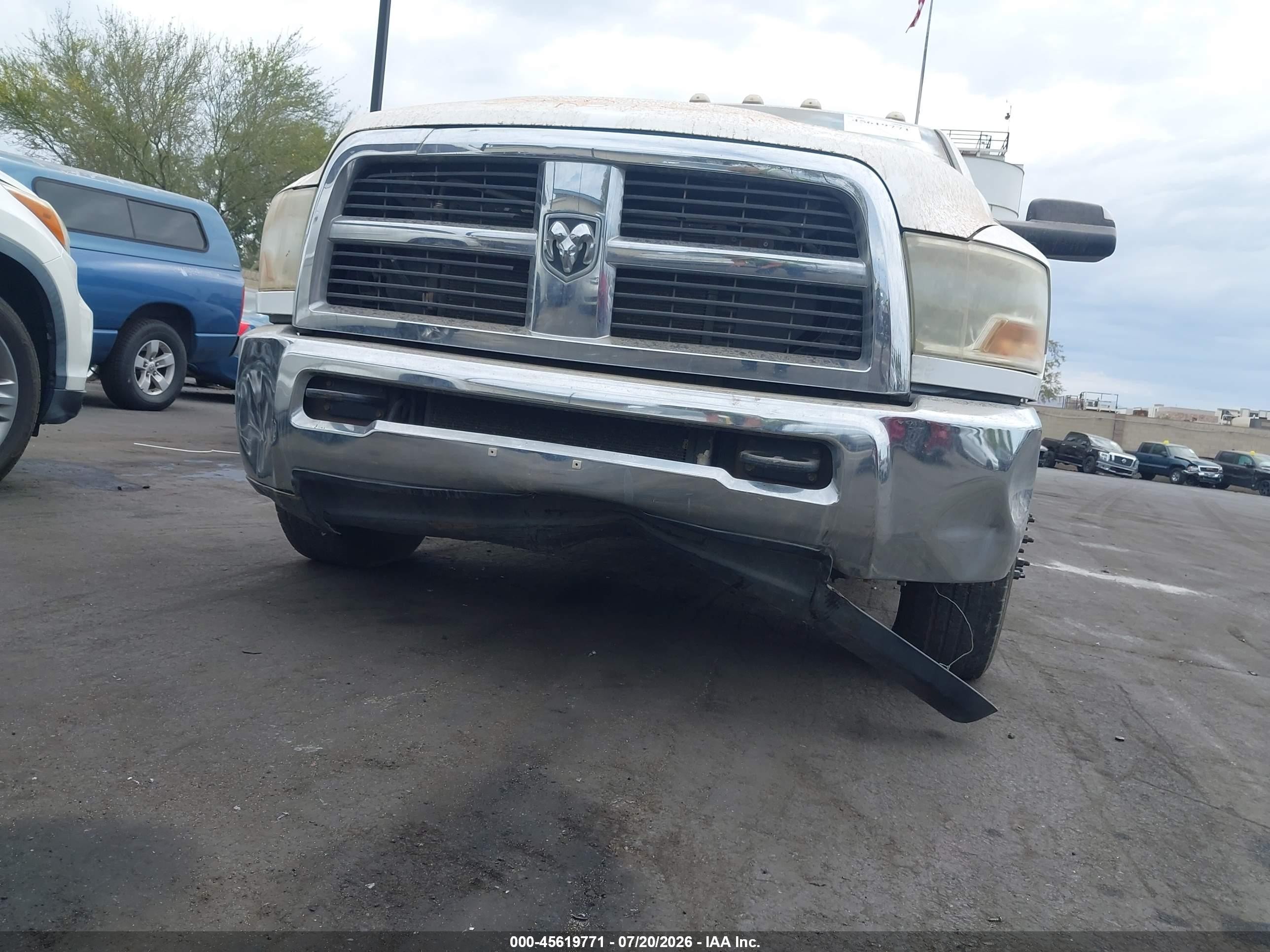 2012 Dodge Ram 3500 Slt White vin: 3C63DPHL8CG196351