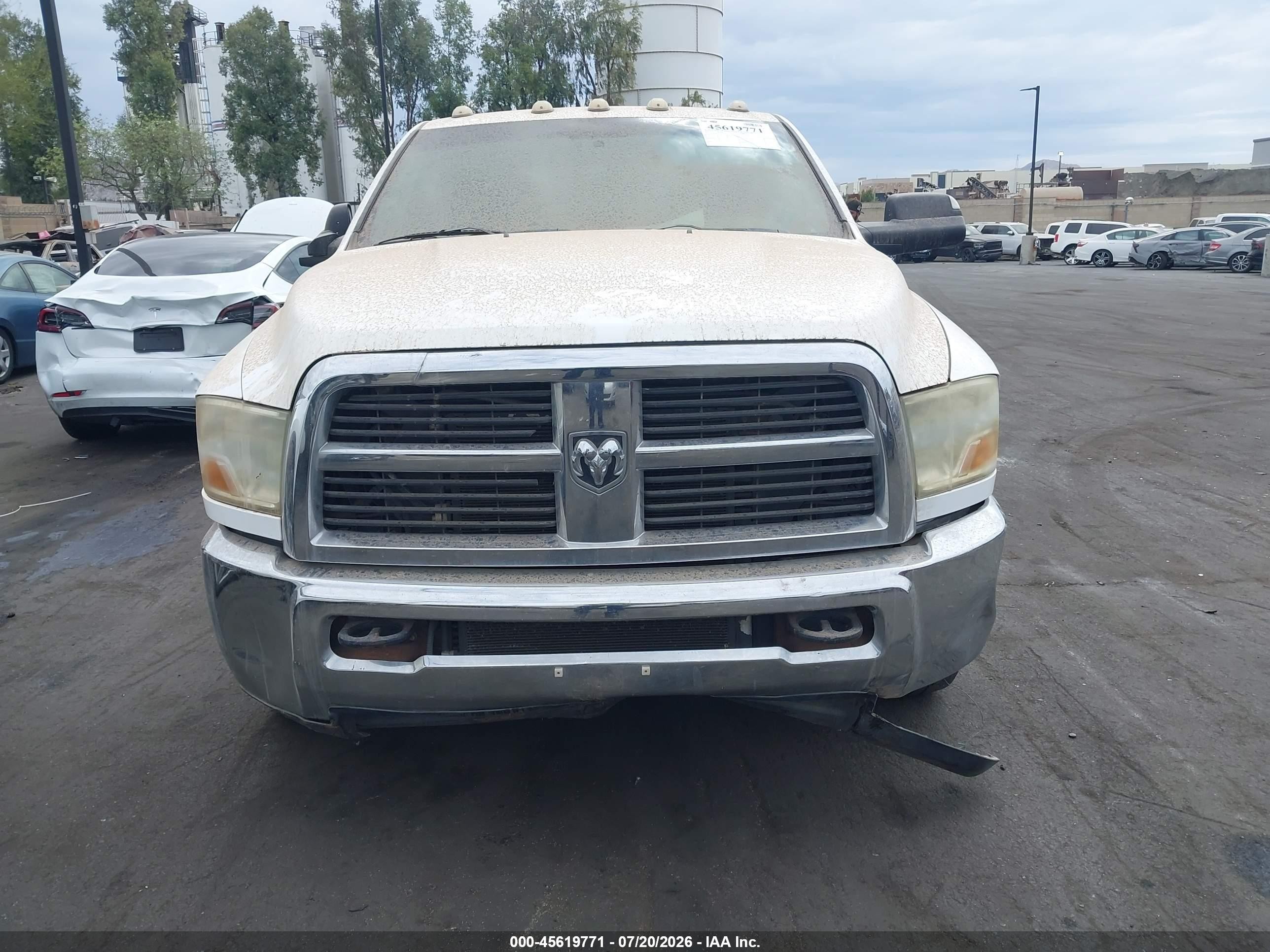 2012 Dodge Ram 3500 Slt White vin: 3C63DPHL8CG196351