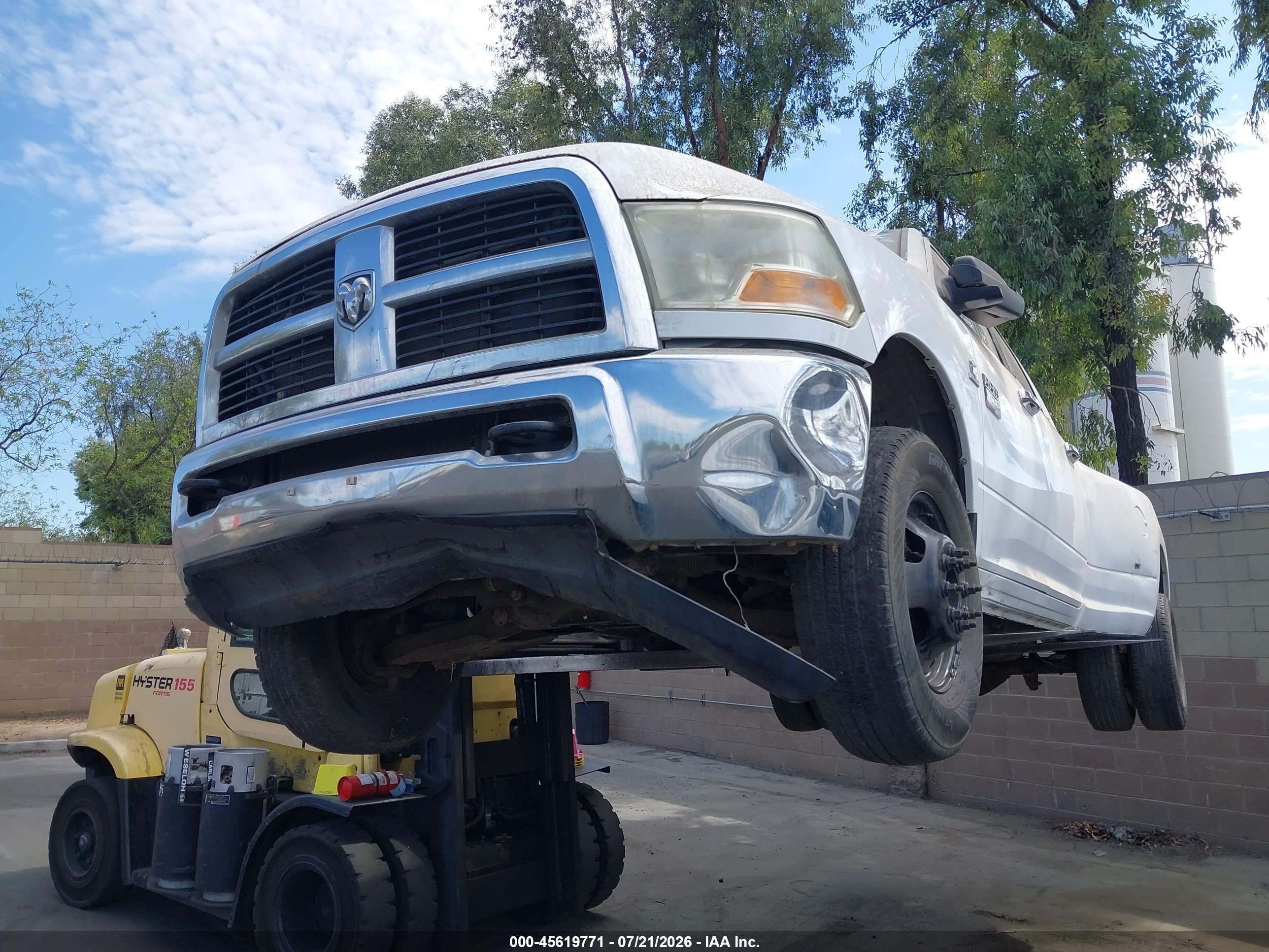 2012 Dodge Ram 3500 Slt White vin: 3C63DPHL8CG196351